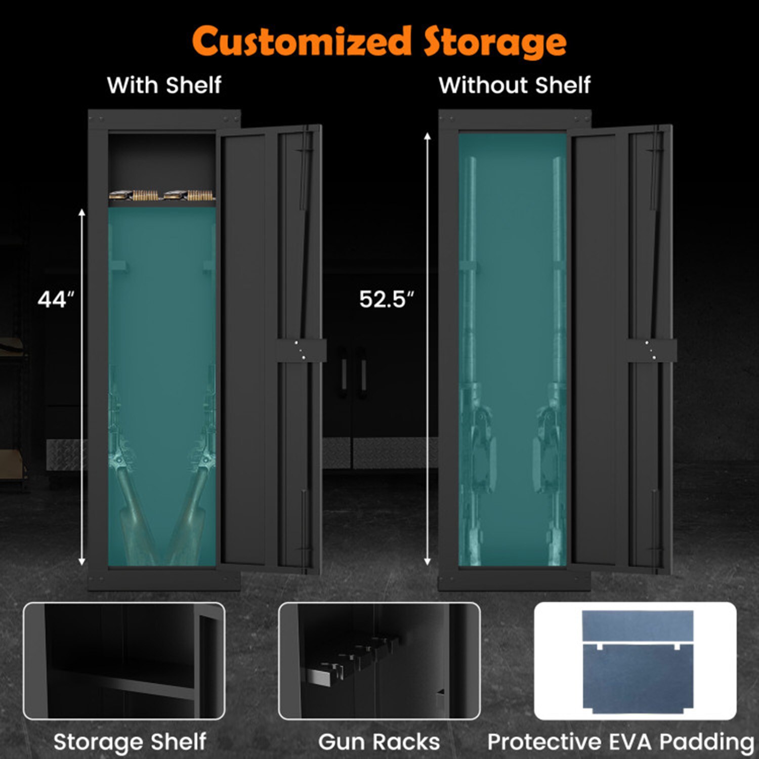 LUCKY ONE LO-JZ490DK3P Gun-Safes - View #7