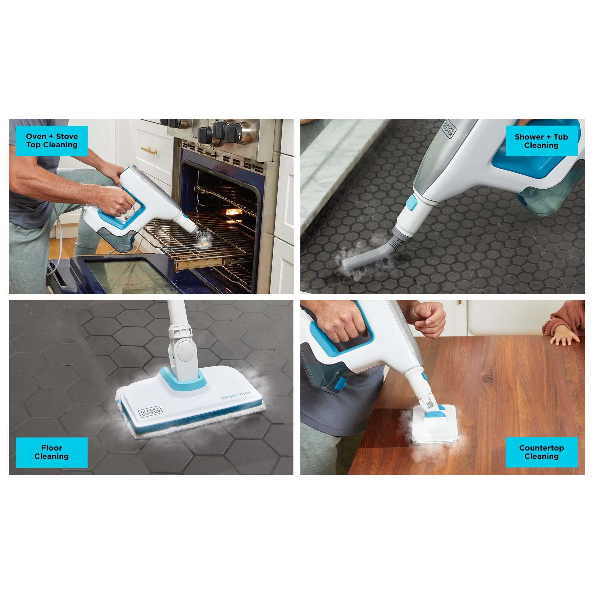 BLACK+DECKER 1-Speed Multipurpose Steam Cleaner in the Steam Cleaners & Mops  department at