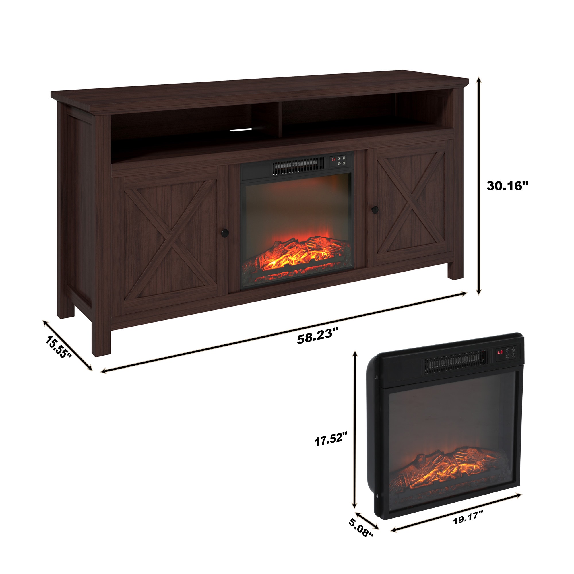 Clihome CL-SX1HA58BR Electric-Fireplaces - View #5
