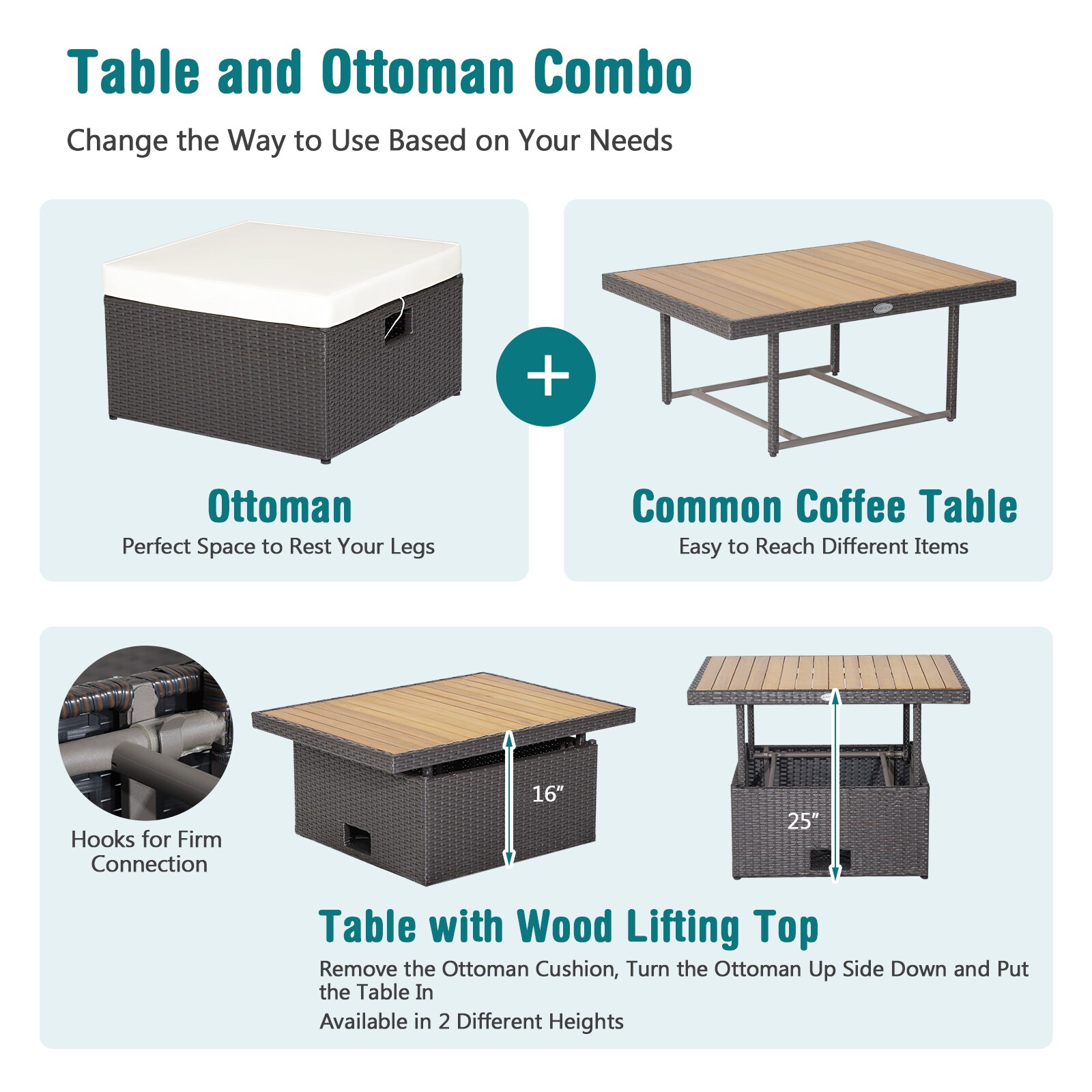 LIVIZA OUG70679WH-X Patio-Conversation-Sets - View #3