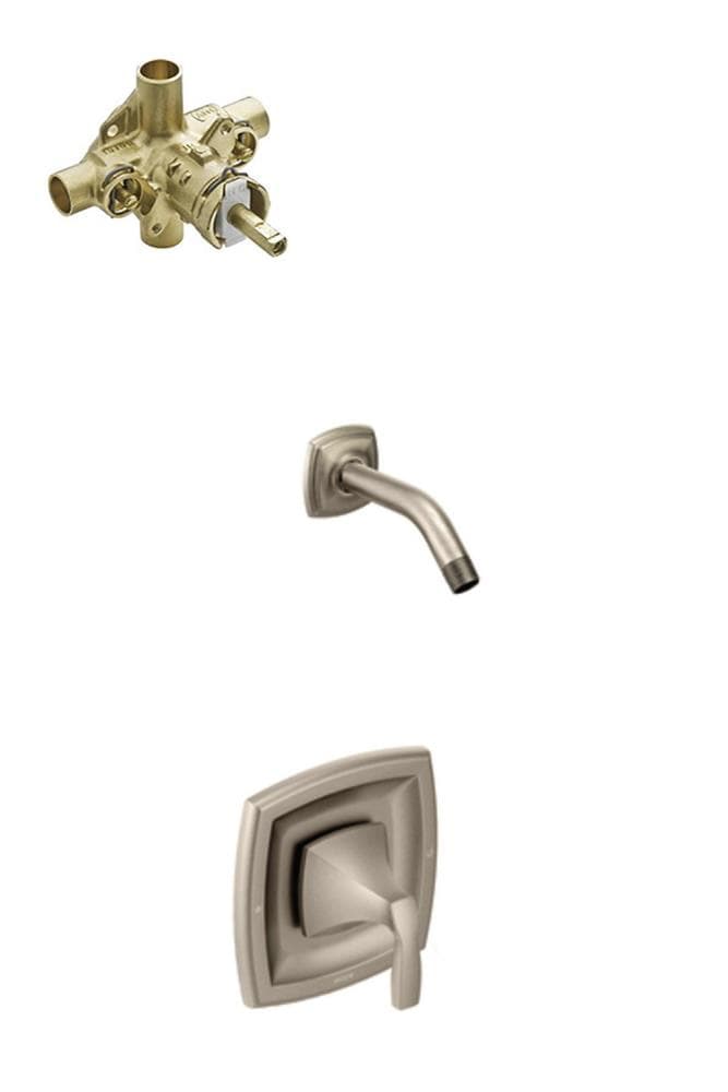 Voss Brushed Nickel 1-handle Shower Faucet Valve Included | - Moen T2692NHBN-2570-L