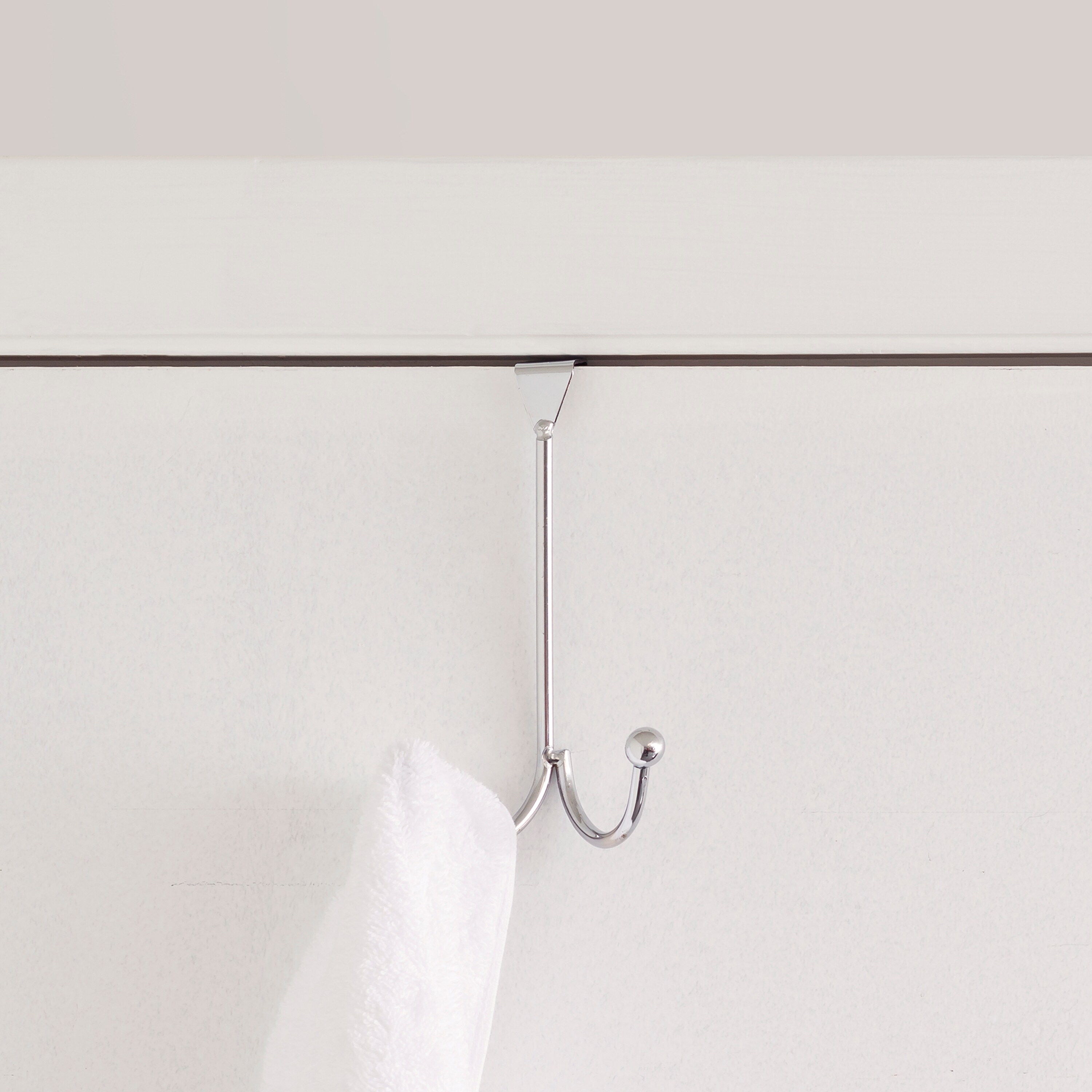 Home Basics LOW62302 Chrome Over-the-door Storage/Utility Hook (20-lb Capacity)