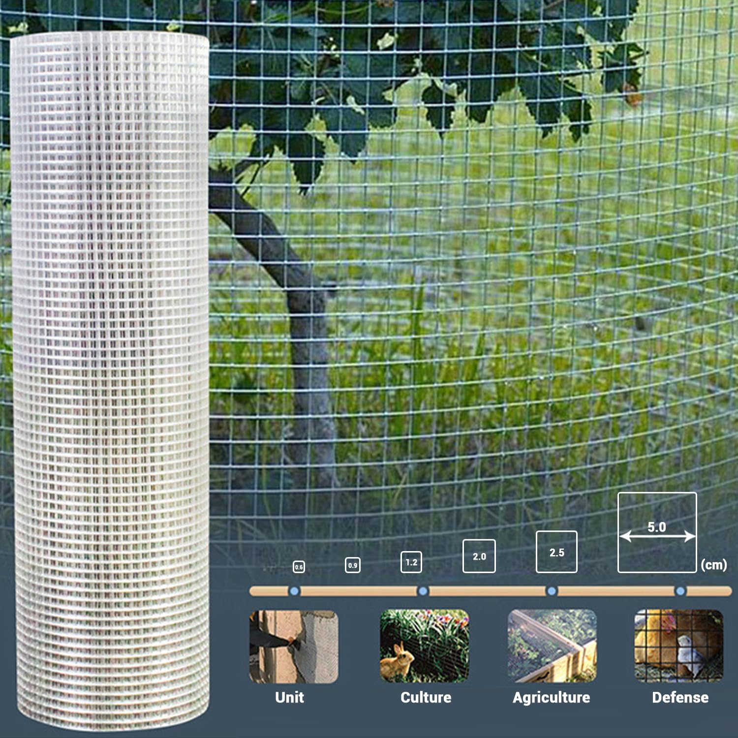 Aoile Hardware Cloth Welded Wire Mesh 1/4 Inch 39 Inch x 82 Ft 23 ...