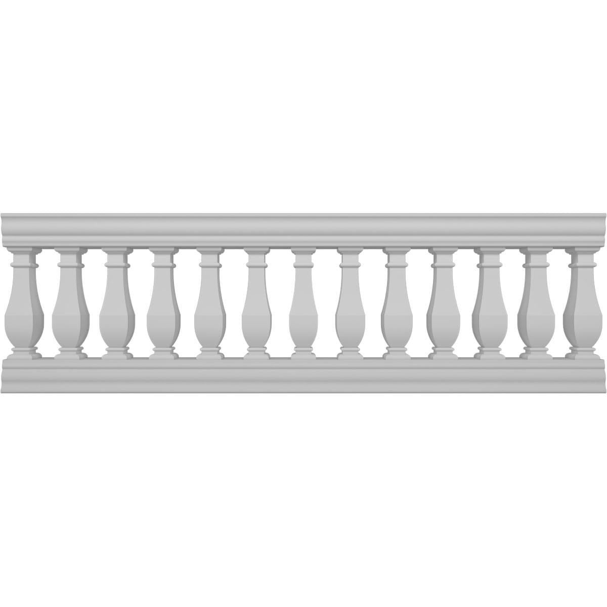 Ekena Millwork BALK32X096ACN FiberThane 8-Feet x 32-Inches Arcadian Fiberglass Deck Rail Kit