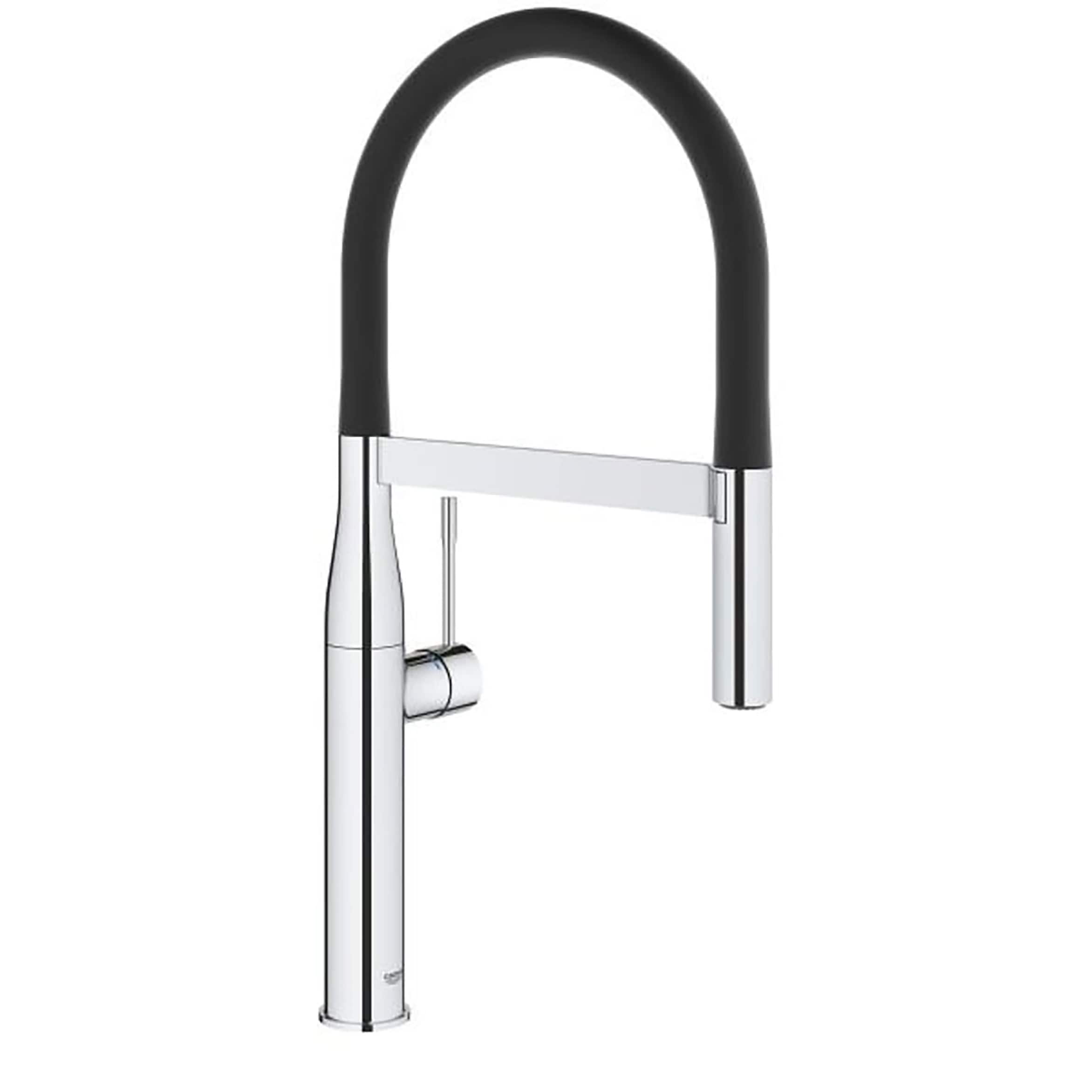Modern Chrome Kitchen Faucet with 360° Swivel and Pull-Down Spray