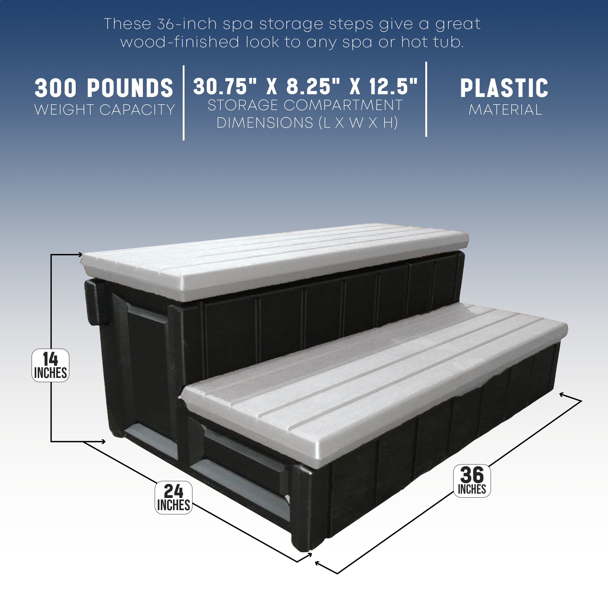 Confer Plastics 59392 Above-Ground-Pool-Lad-Steps - View #4
