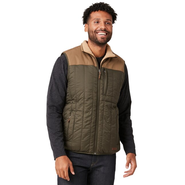 Gewoon willekeurig rijstwijn Free Country Men's Multi Polyester Hooded Insulated Vest (Large) in the  Work Jackets & Coats department at Lowes.com