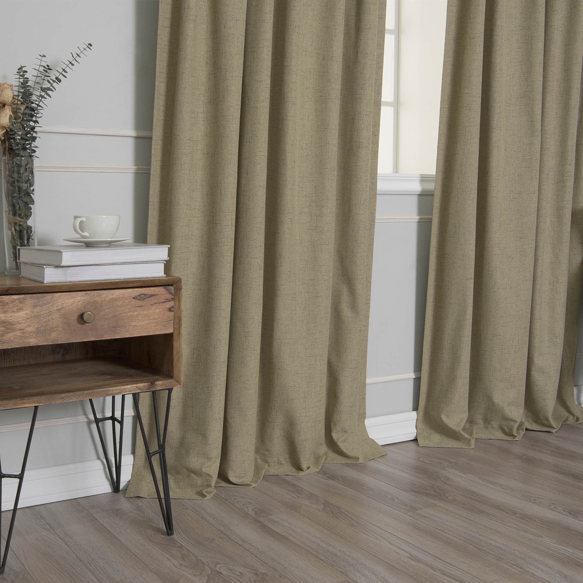 Best Home Fashion JC-02-BAK-63-BROWN curtains - View #3