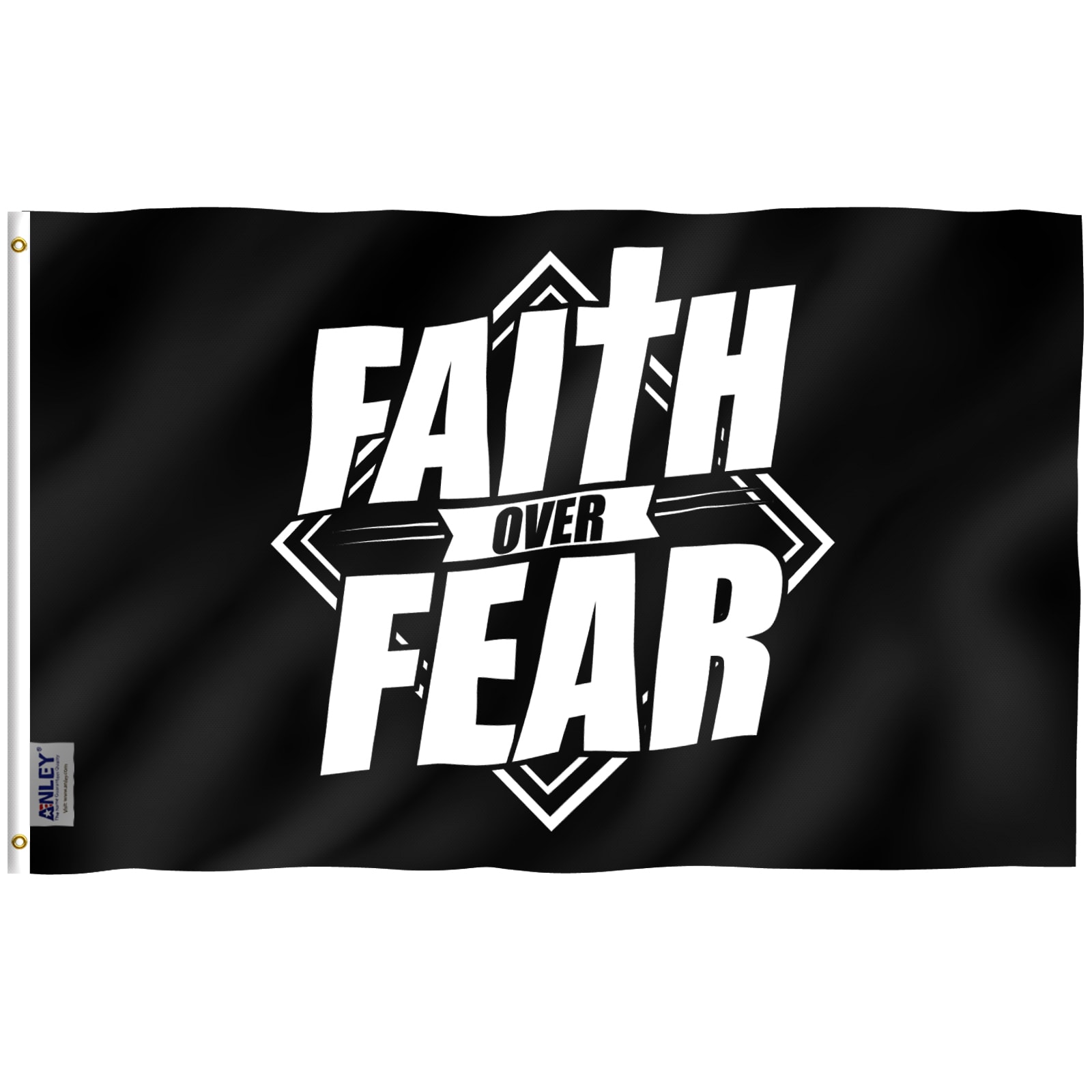 Fly Breeze Faith Over Fear Bible Jesus Flag Decorative Banners & Flags ...