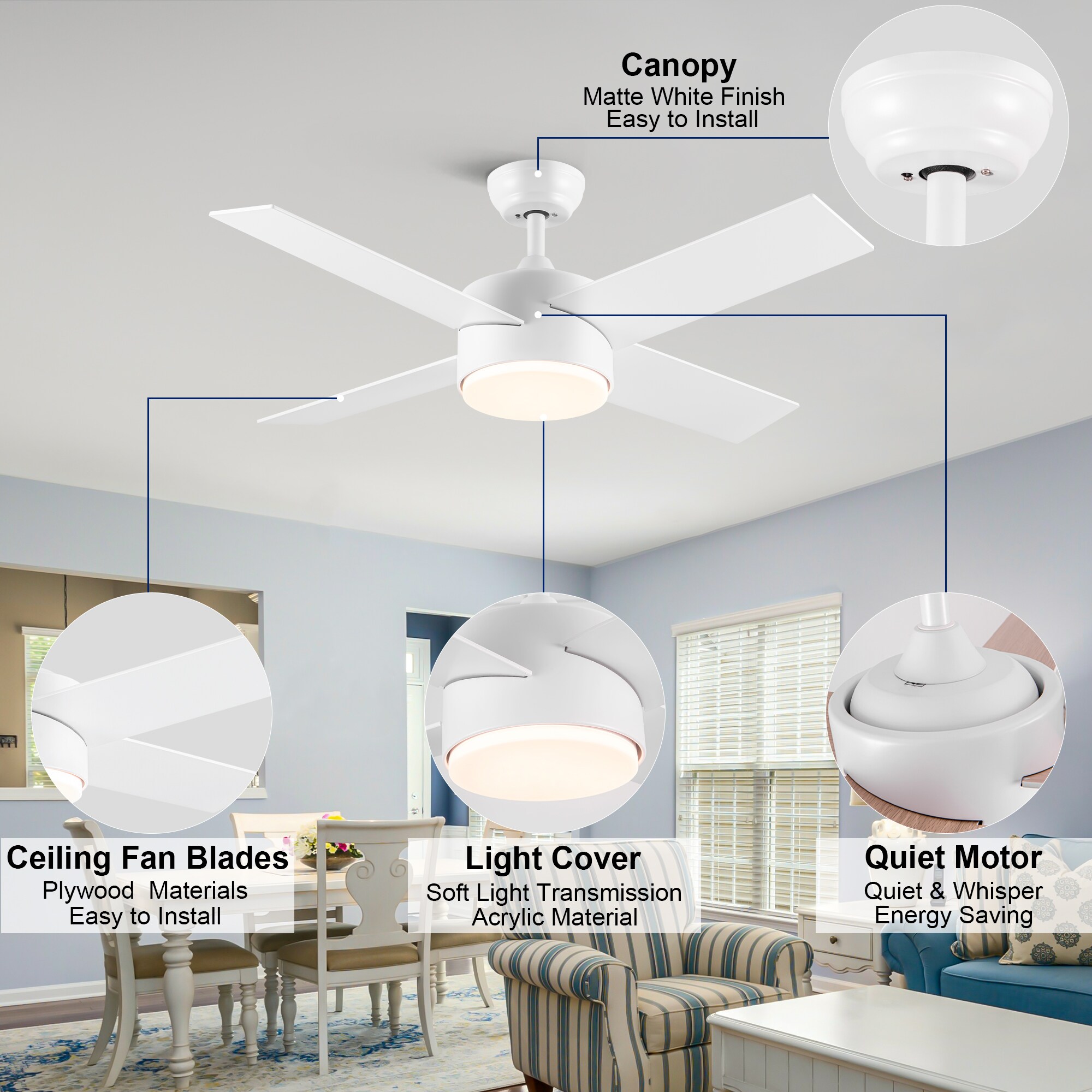 YUHAO LSAC1084WH44 Ceiling-Fans - View #16