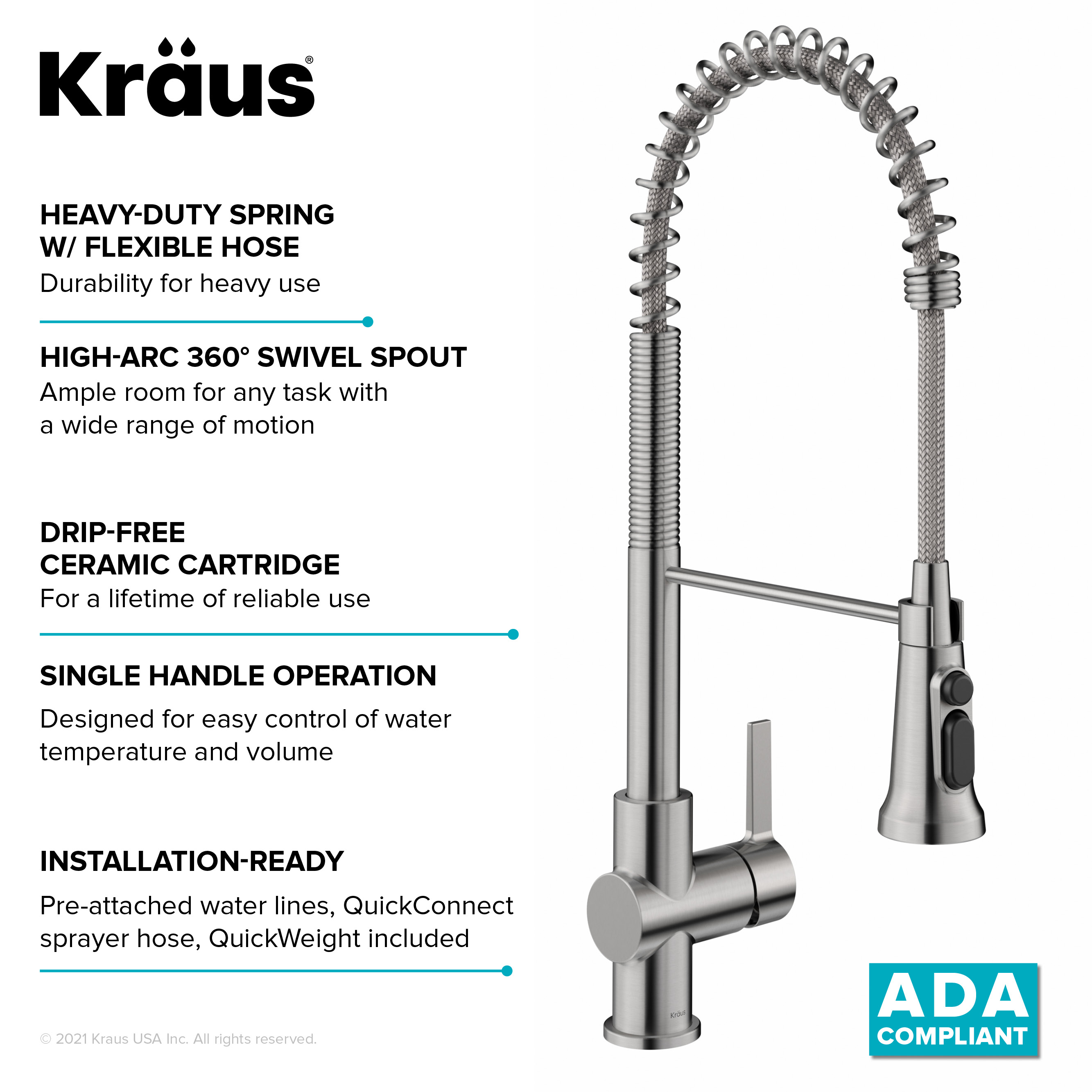 Kraus KFF-1691SFS Kitchen-Faucets - View #14