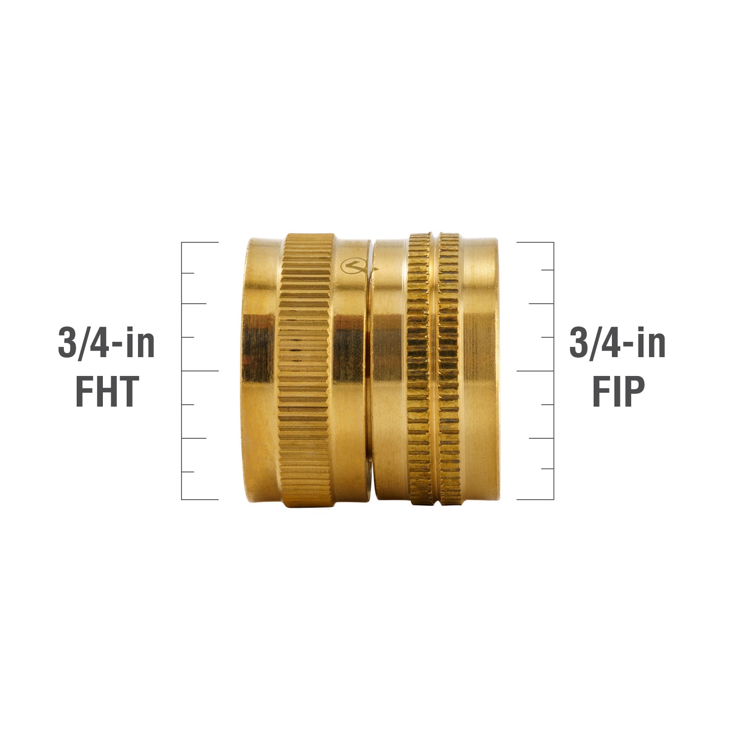 3/4 in. FHT x 3/4 in. FIP Brass Adapter Fitting