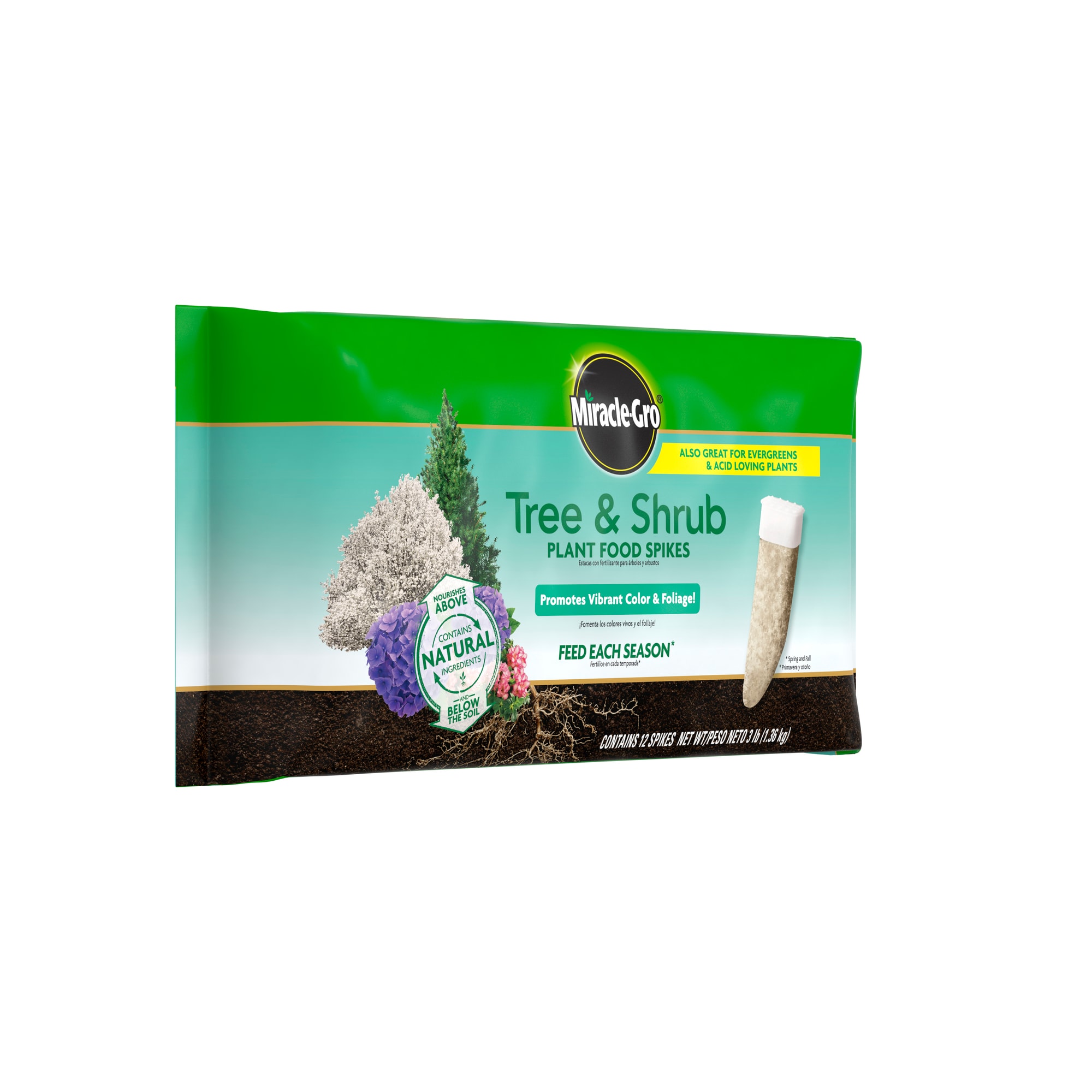 Miracle-Gro Tree & Shrub Fertilizer Spikes (12-Pack) - Power Townsend  Company