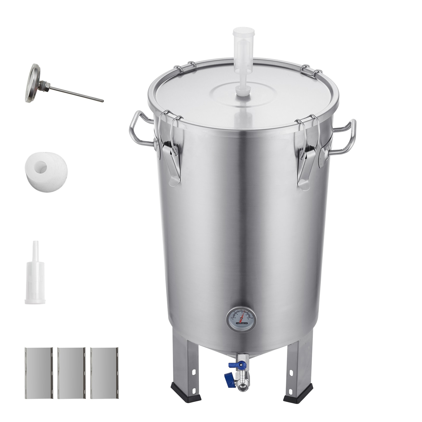 VEVOR SCPJFJT8GALZ03799V0 8 Gal Beer Brewing Machine ﻿ 304 Stainless Steel Plug-in Beer brewing system