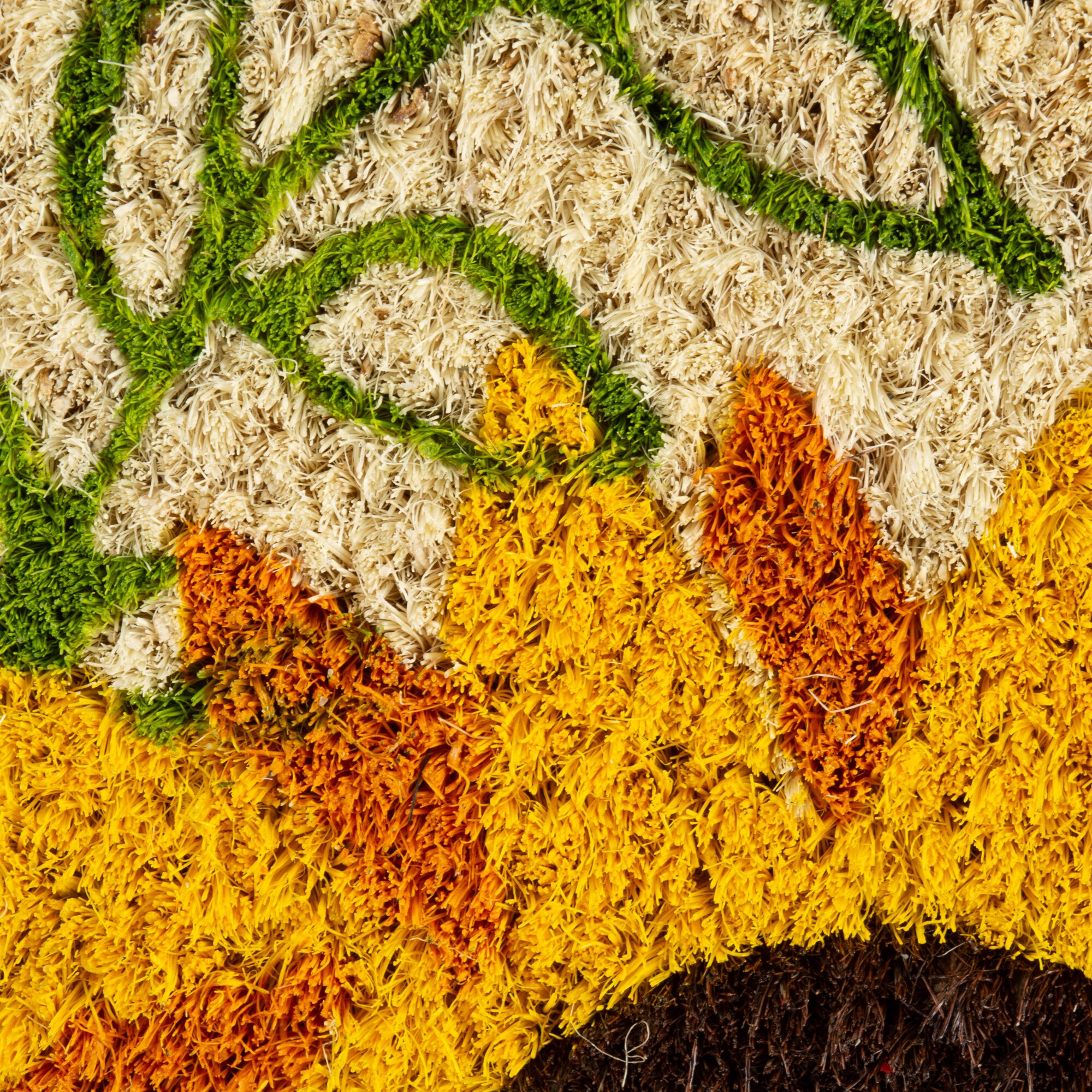 Sunflower Welcome Coir Outdoor Doormat, 18x30 inches
