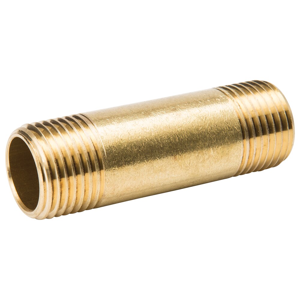 Proline Series 1 2 In X 1 2 In Threaded Male Adapter Nipple Fitting In The Brass Fittings Department At Lowes Com