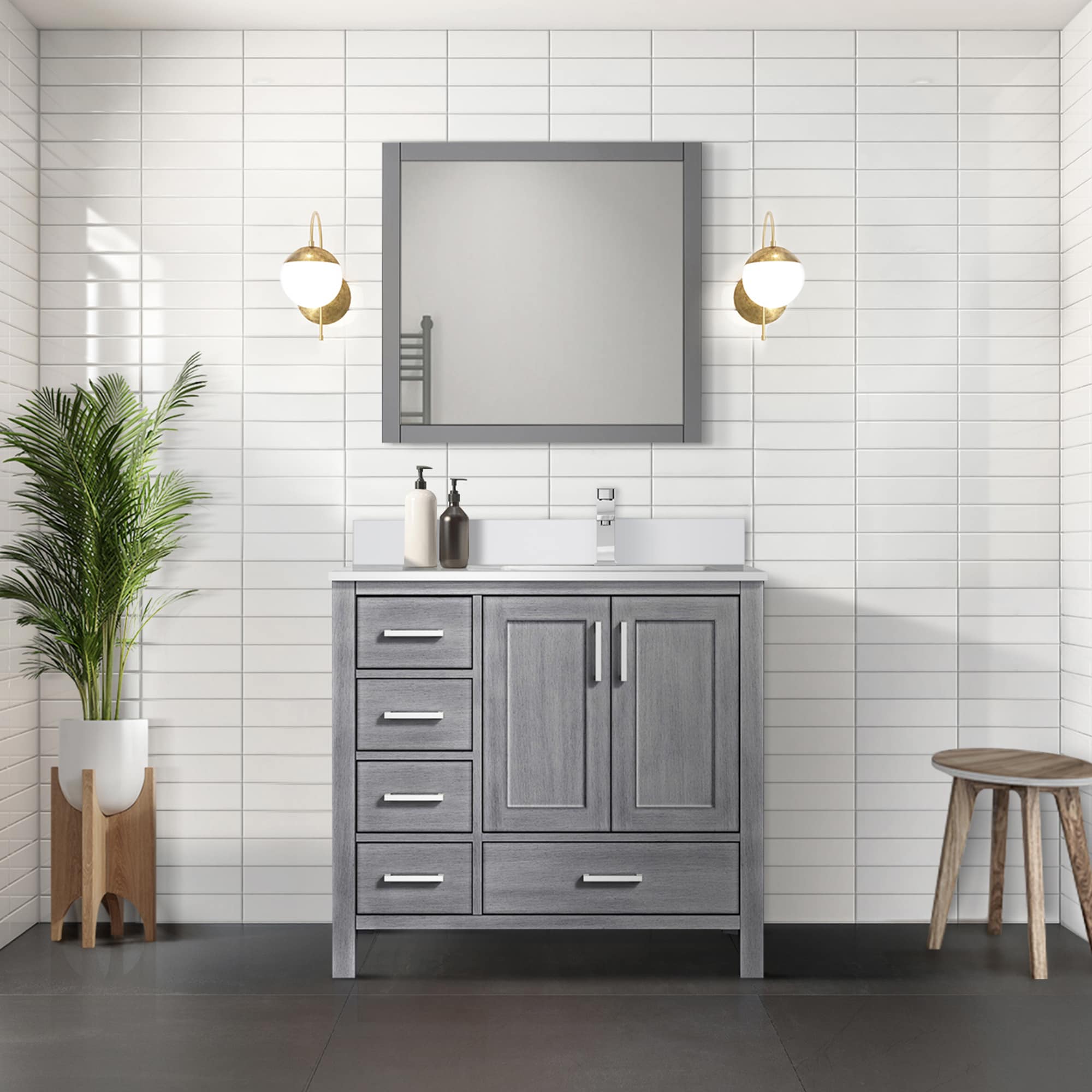 Lexora LJ342236SDWQ000R Bath-Vanity-Combo - View #6