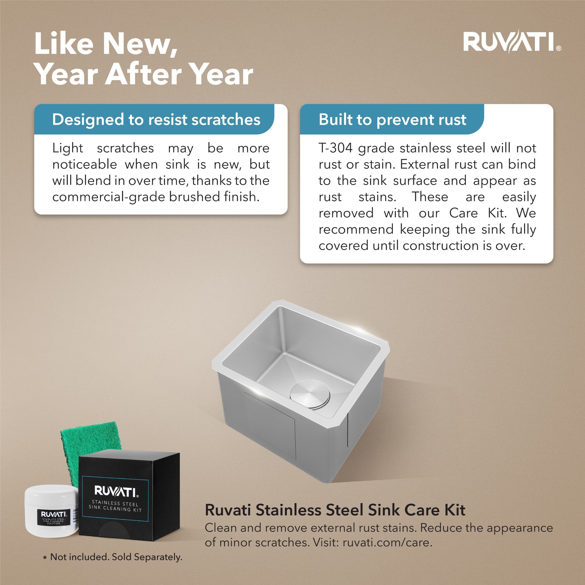 Ruvati RVH7118 Bar-Prep-Sinks - View #7