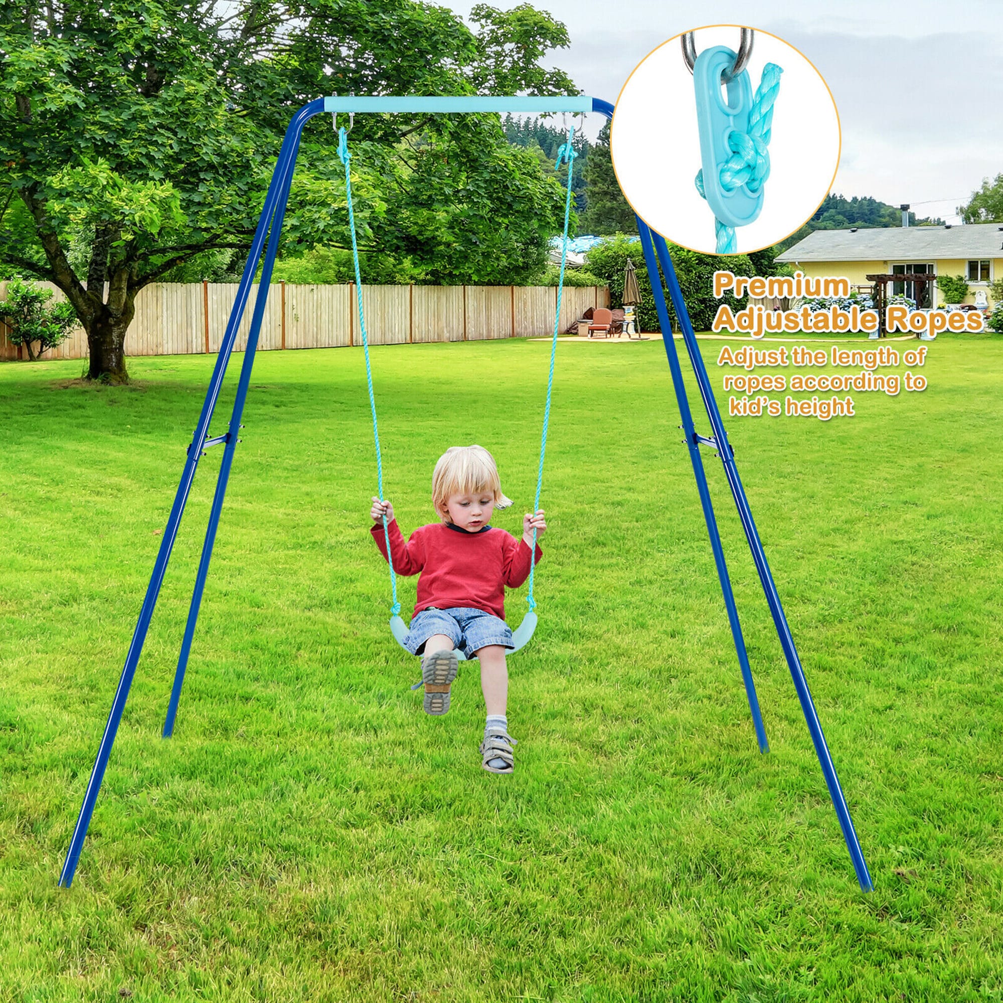 Costway TY327972BL Playset-Swings - View #8