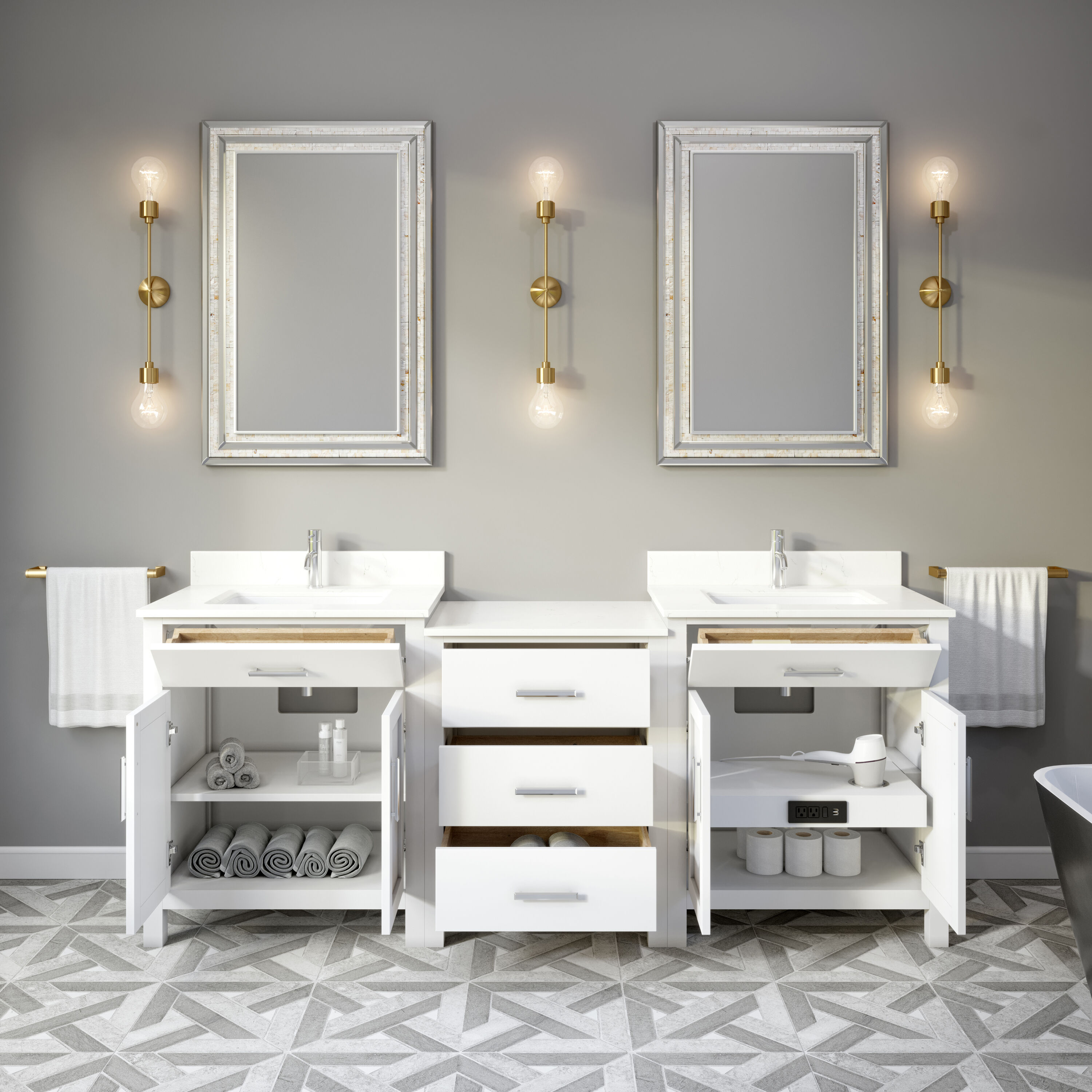 Spa Bathe KA84WH Bath-Vanity-Combo - View #2