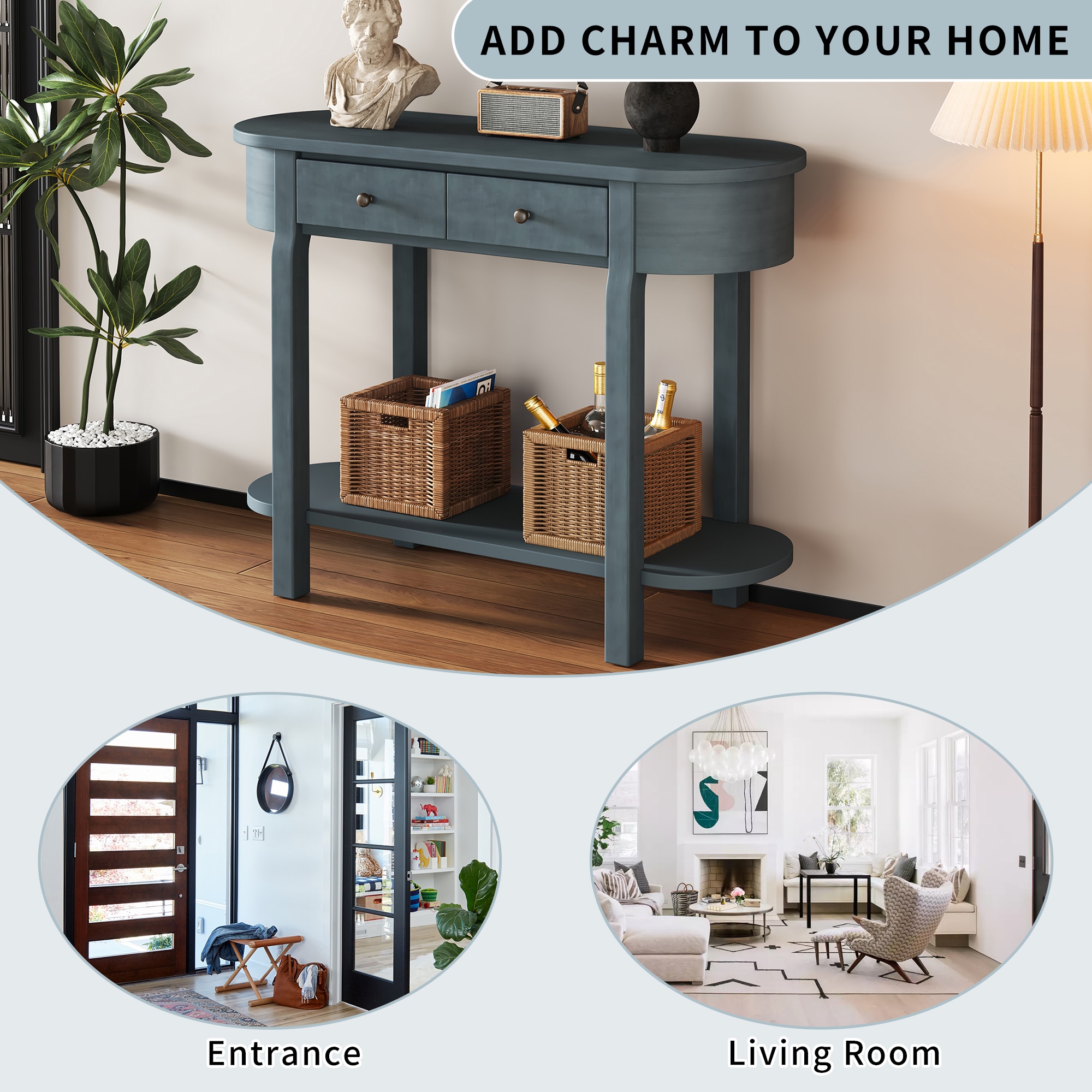 SINOFURN SYA330198BL Console-Sofa-Tables - View #11