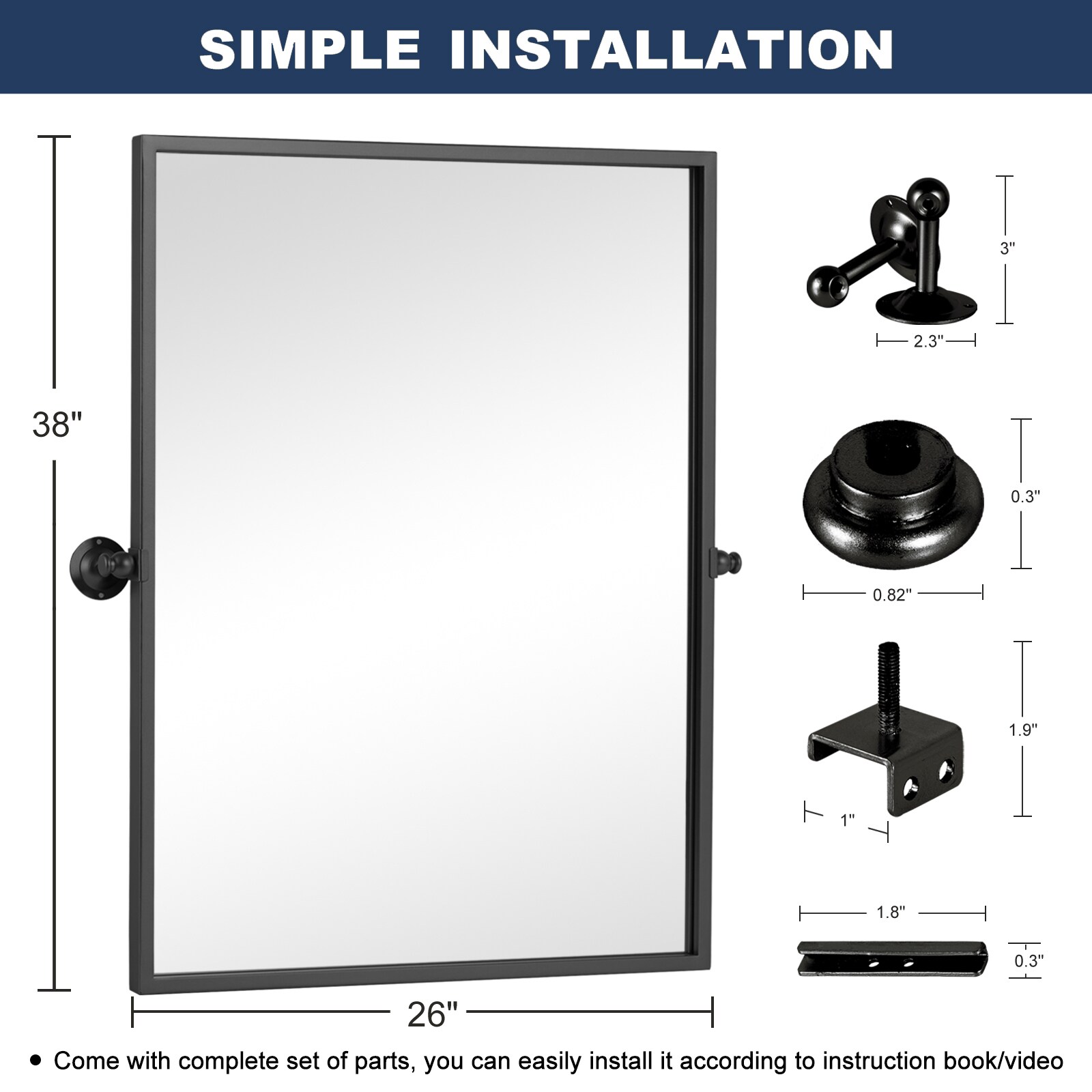 Dovelina LS-A-MR05068 Framed-Bath-Mirrors - View #6