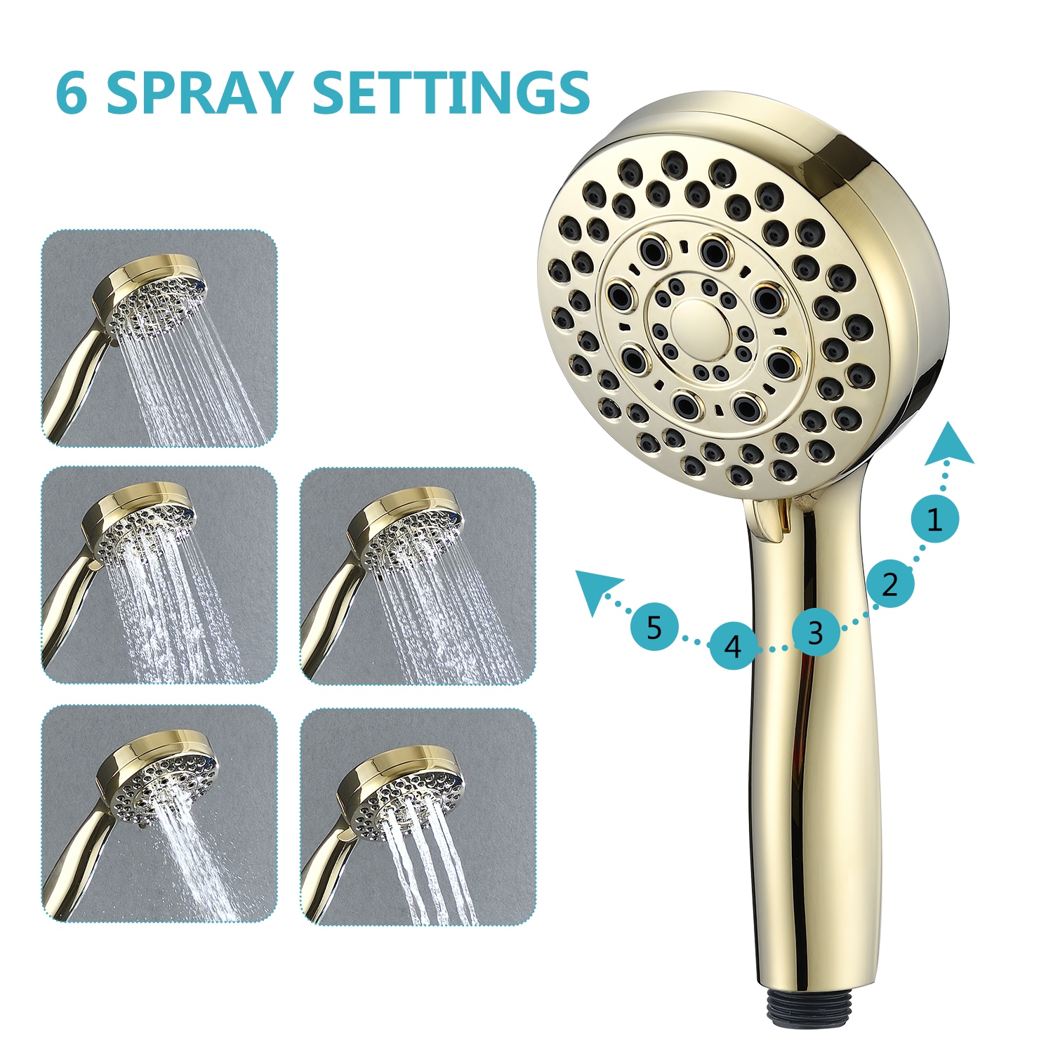 WELLFOR GIG-67234 Fixed-Showerhead - View #7