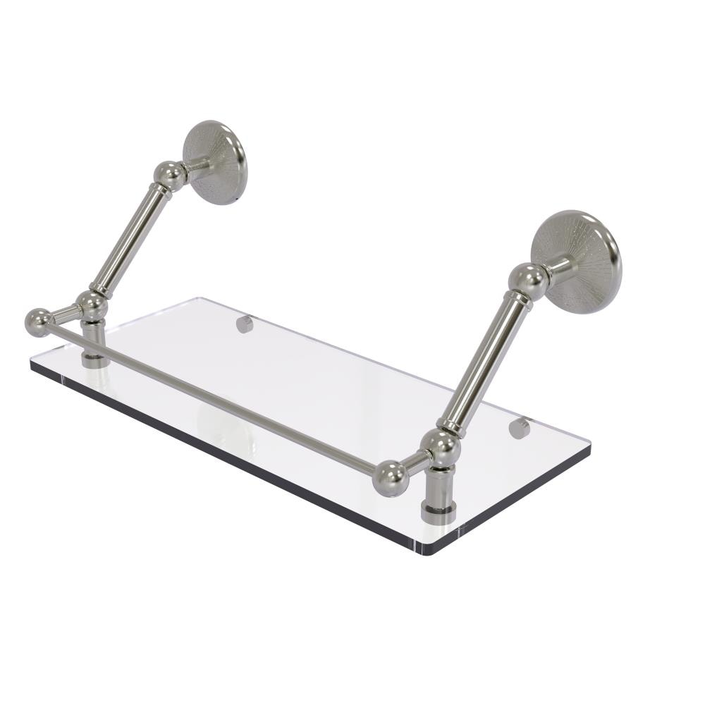 Allied Brass PMC-1-18-GAL-SN Prestige Monte Carlo Satin Nickel Wall mount Bathroom Shelf ( 18-in x 8-in x 8-in )