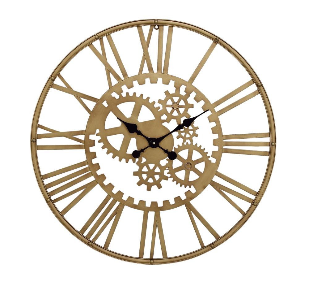 CosmoLiving by Cosmopolitan 52568 Analog Round Wall Industrial
