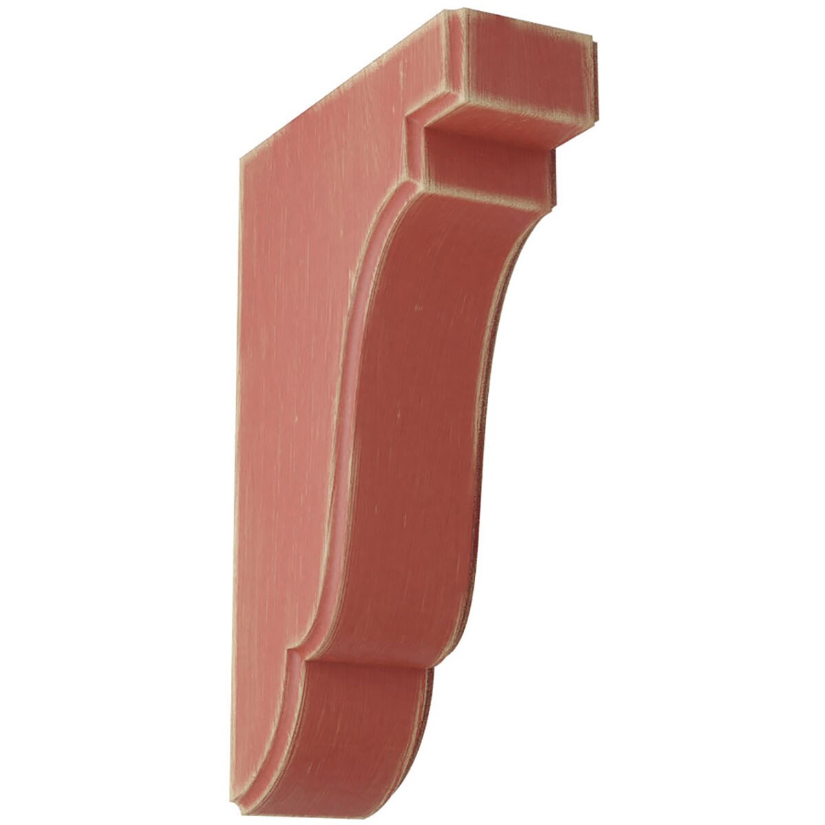Ekena Millwork BKTWD02X05X08BERD Bedford 1-3/4-in x 5-in x 7-1/2-in Rubberwood Red Wood Standard Bracket