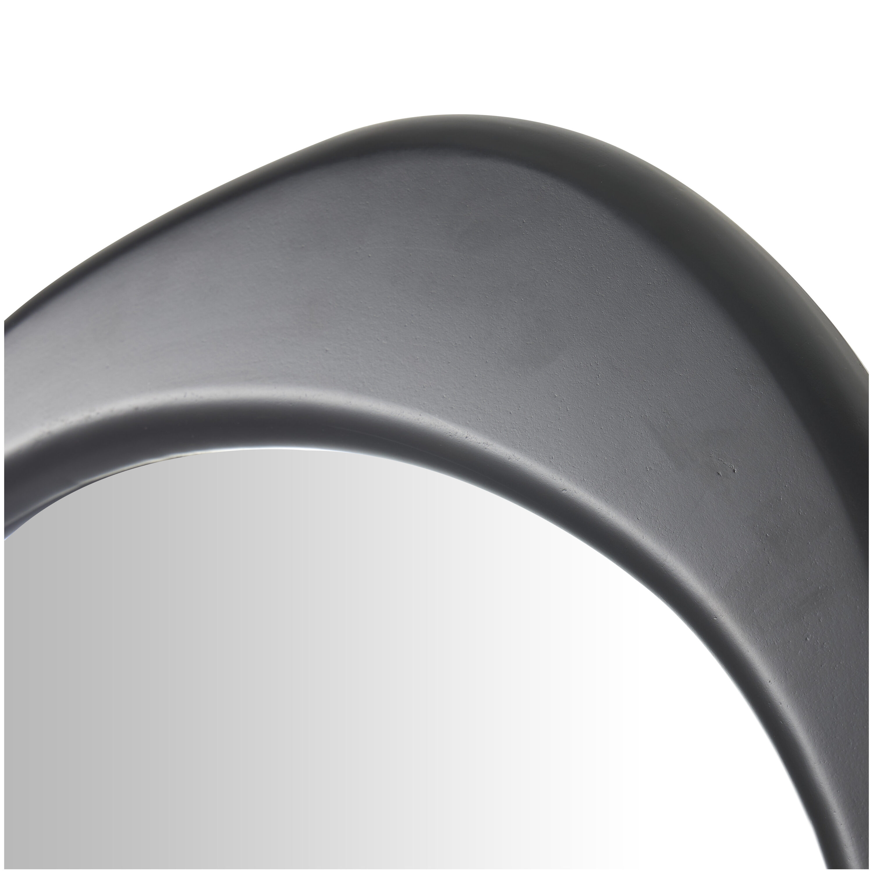Derinda Black Oval Full Length Mirror with Manufactured Wood Frame