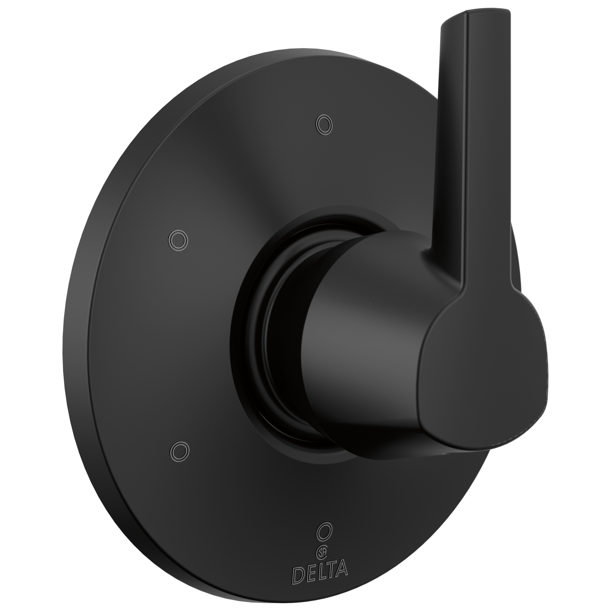 Delta T11971-BL Galeon Matte Black 2.375-Inches Universal Bathtub/Shower Diverter 0.5-Inches -ID