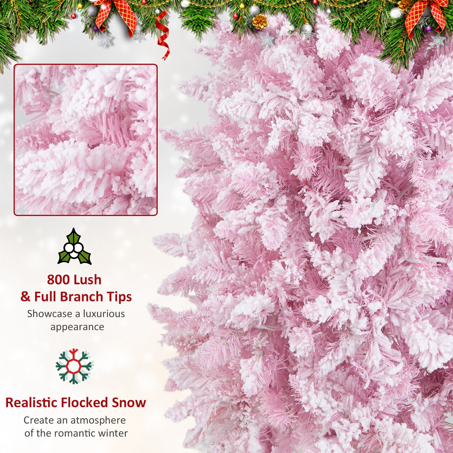 WELLFOR HYJ23972 Artificial-Christmas-Trees - View #4
