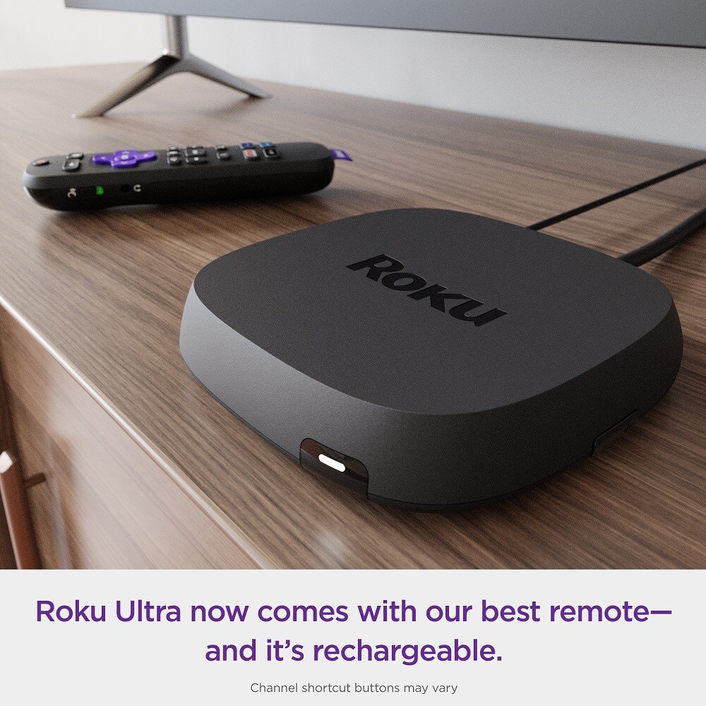 Roku Ultra 4K Smart Streaming Device with Remote Control Included in