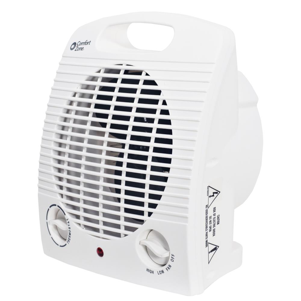 Comfort Zone 1500 Watt Fan Compact Personal Indoor Electric Space Heater With Thermostat In The Electric Space Heaters Department At Lowes Com