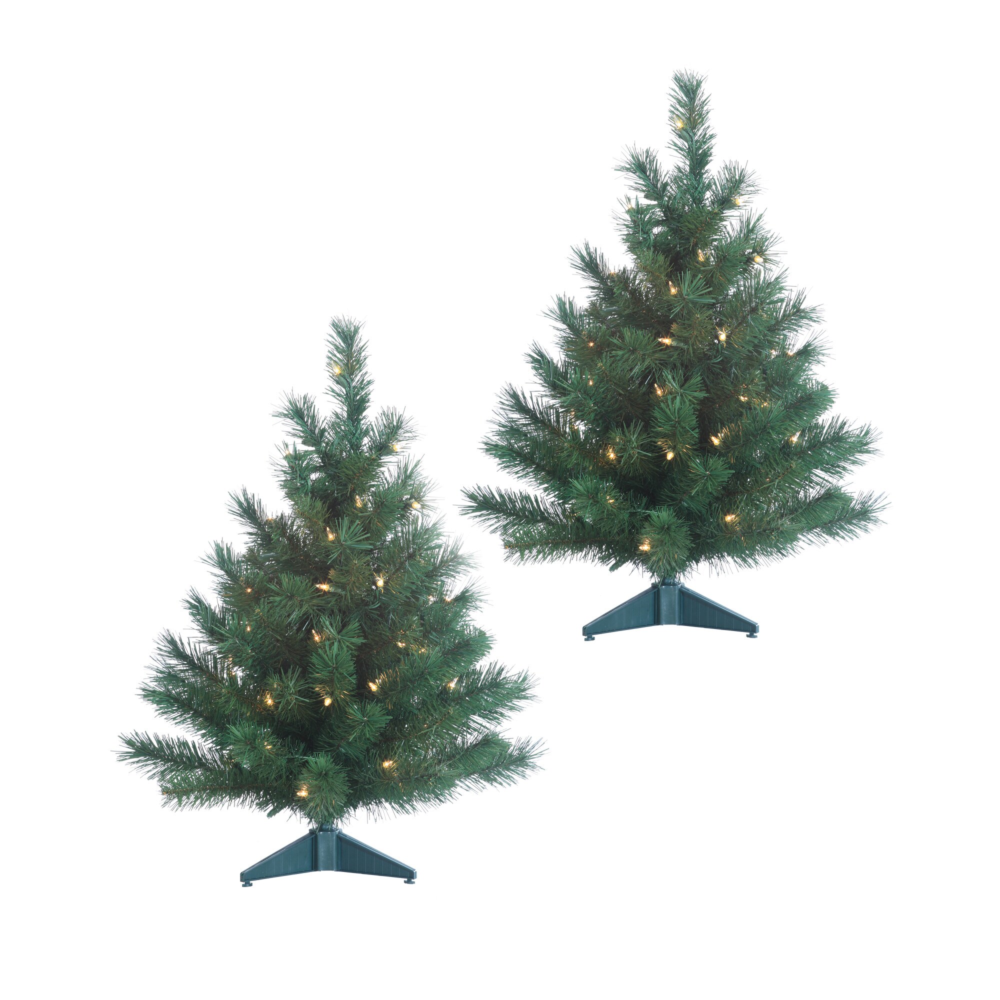 Sterling Tree Company 1484-20CEC 2-ft Colorado Spruce Pre-lit Artificial Christmas Tree with Incandescent Lights