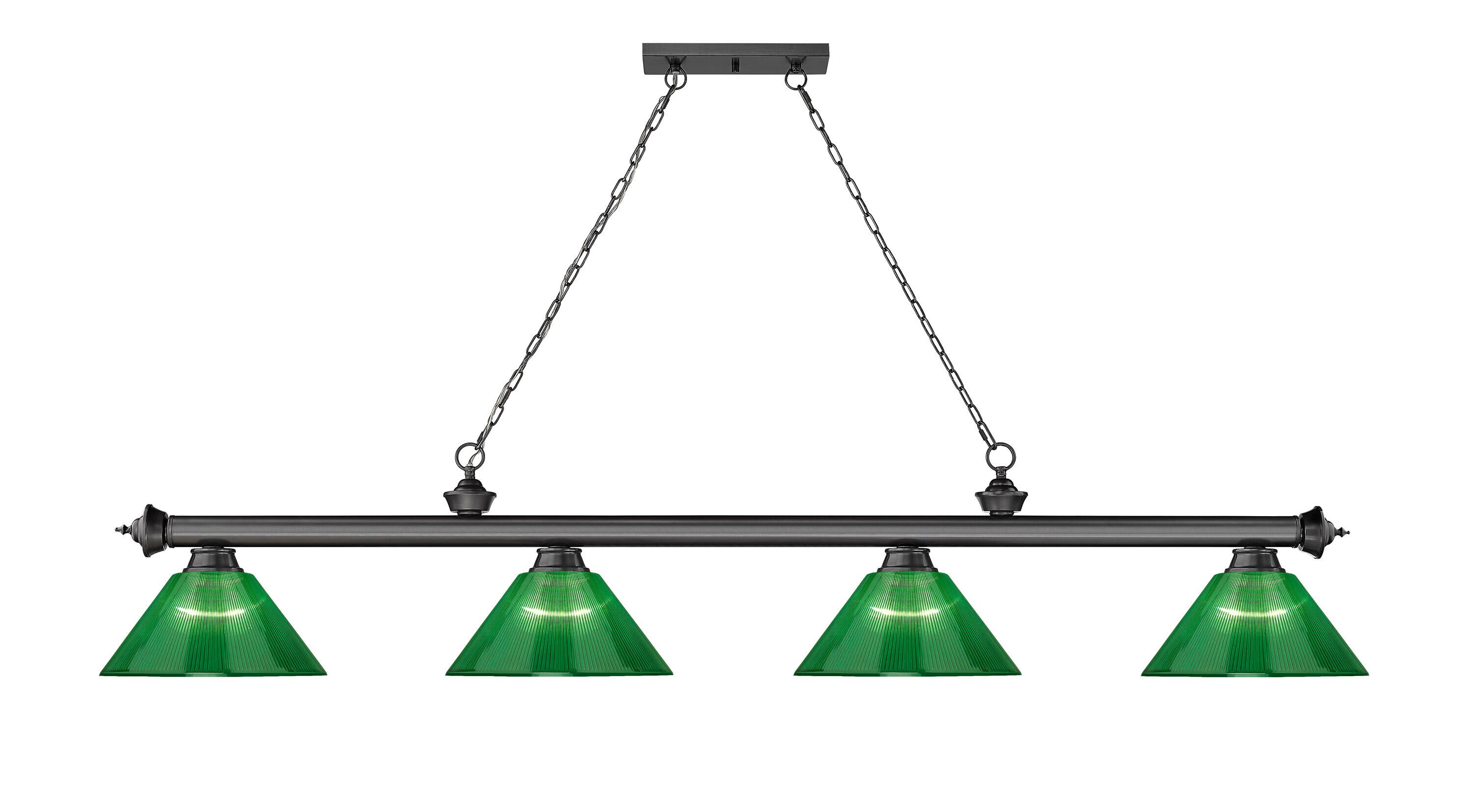Z-Lite 2306-4BP-ARG Pool-Table-Lighting - View #2