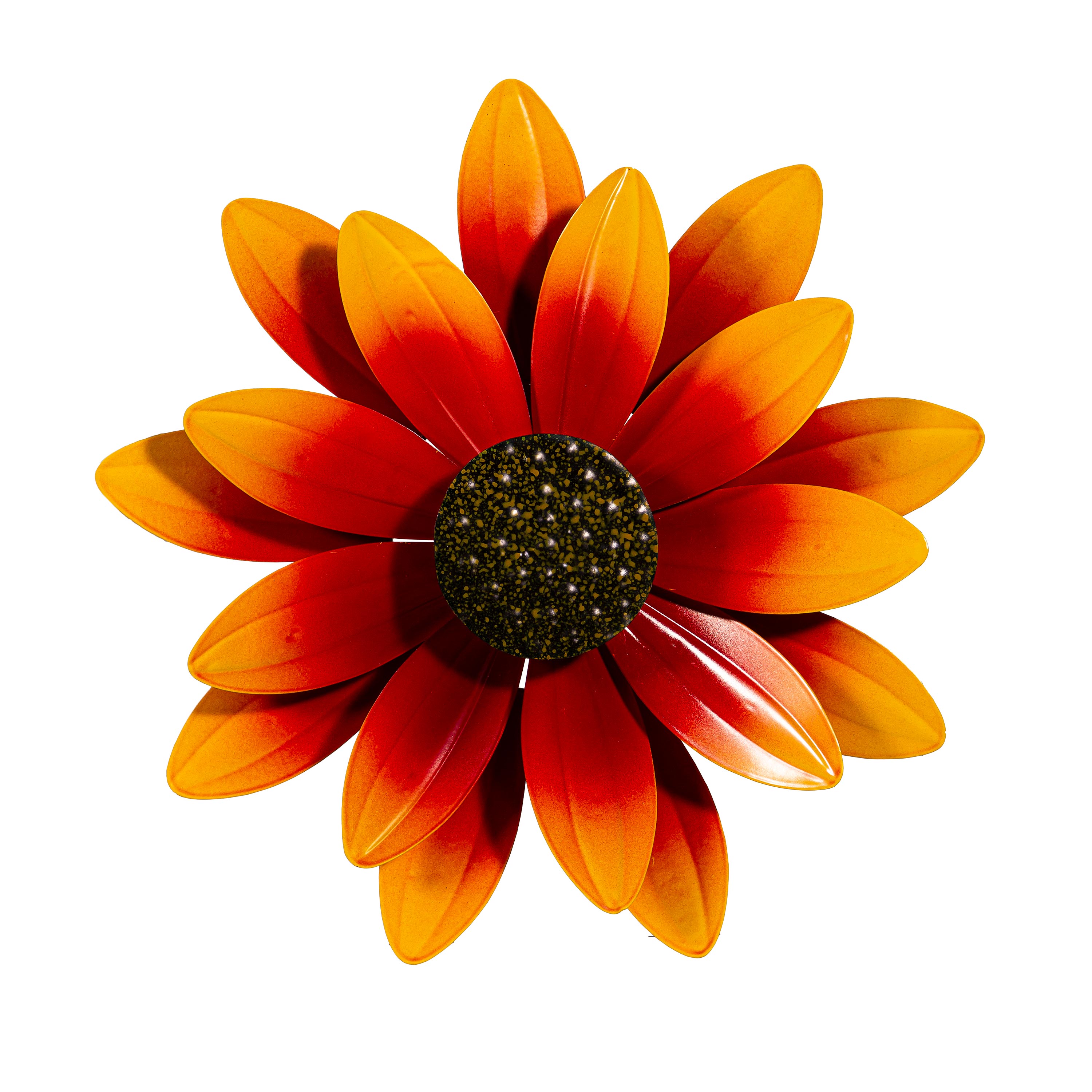 Evergreen 47M5763 Red Steel Floral Wind Spinner
