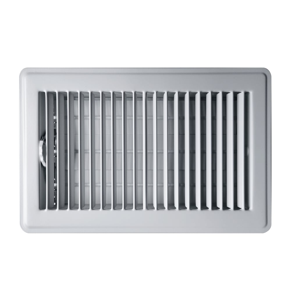 RELIABILT 6-in x 10-in Steel White Floor Register