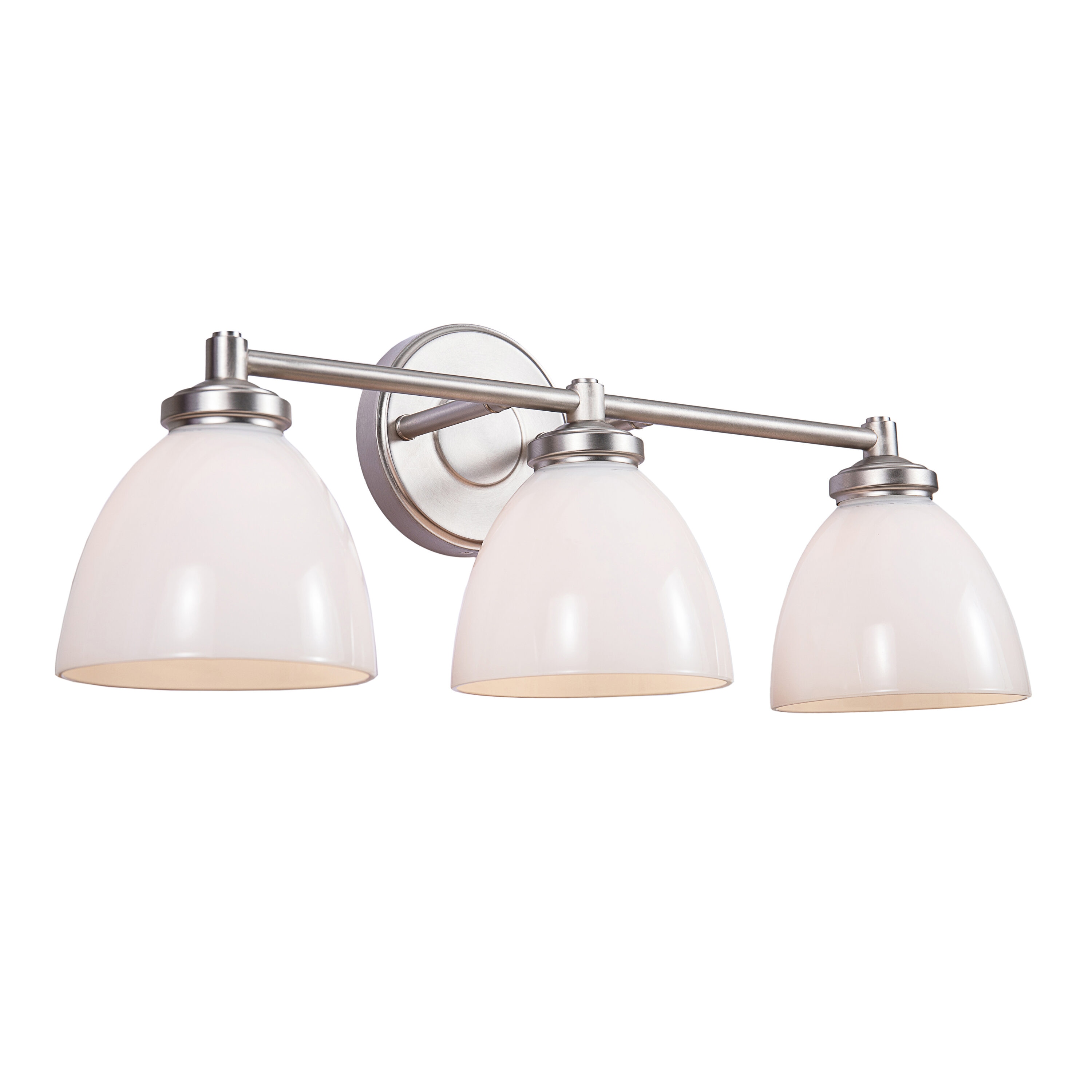 Aspen Creative Corporation 62281 21.5-in 3 -Light Brushed Nickel Transitional Vanity light