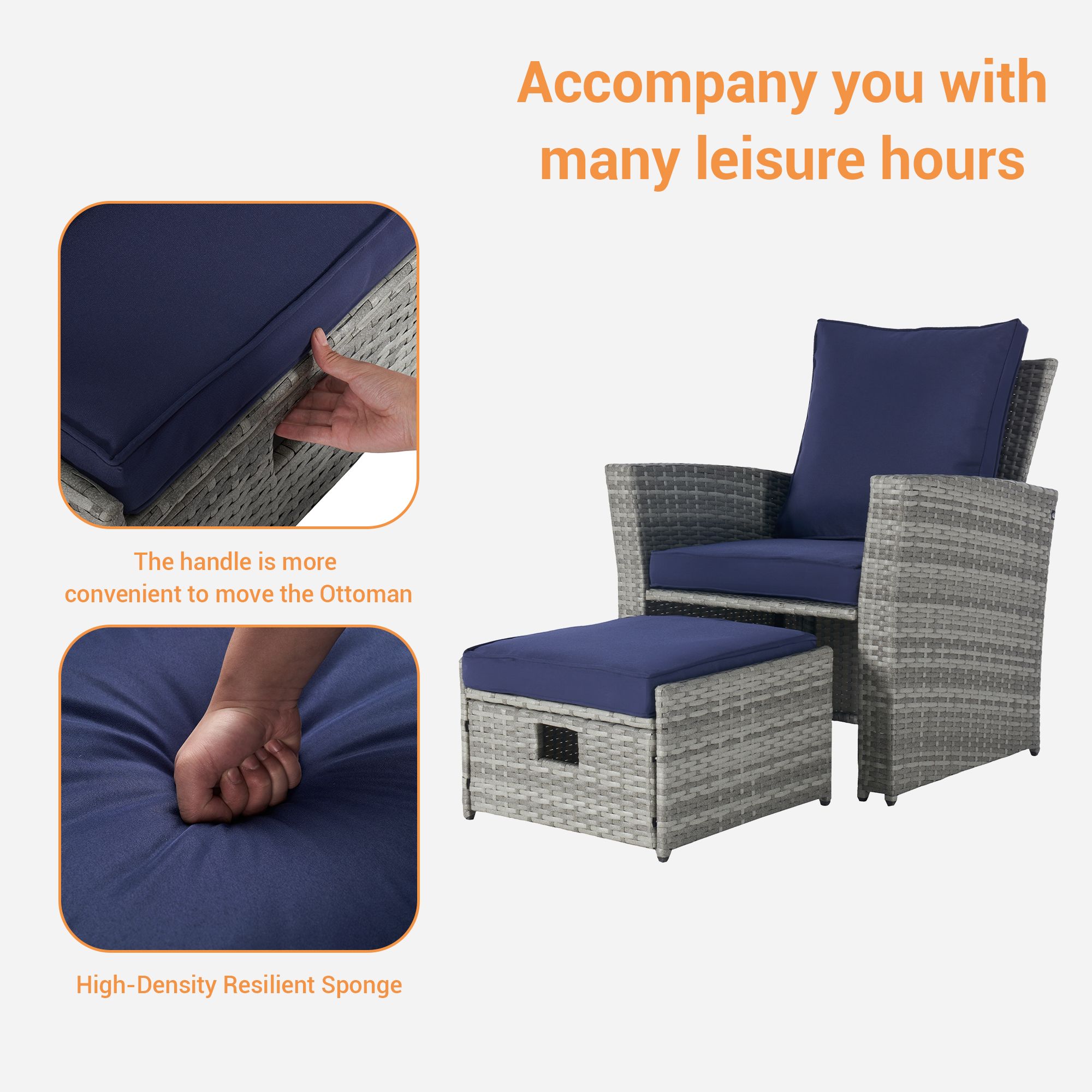 SANSTAR L-WS116-NY Patio-Conversation-Sets - View #5