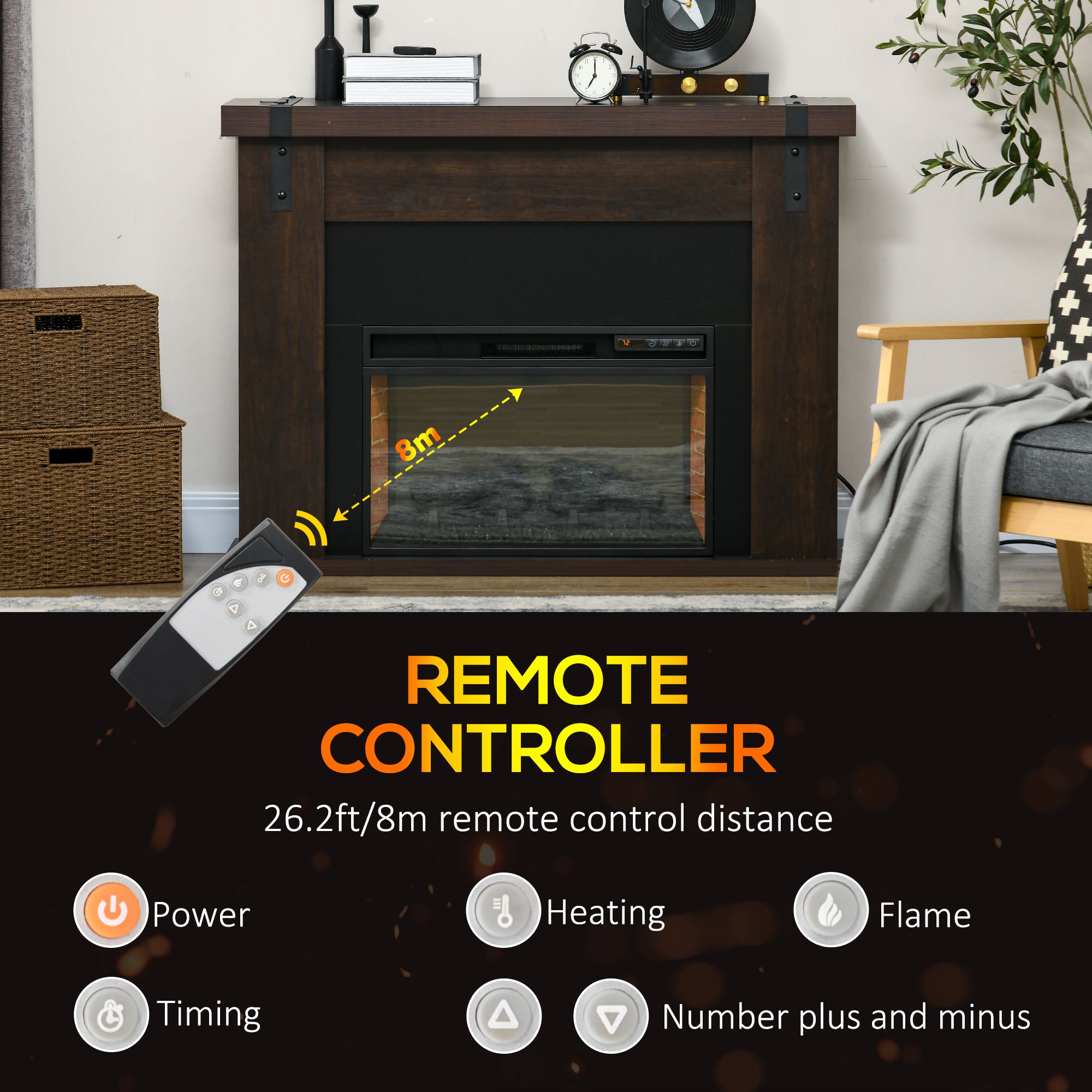 Clihome CL-BI42Z Electric-Fireplaces - View #6