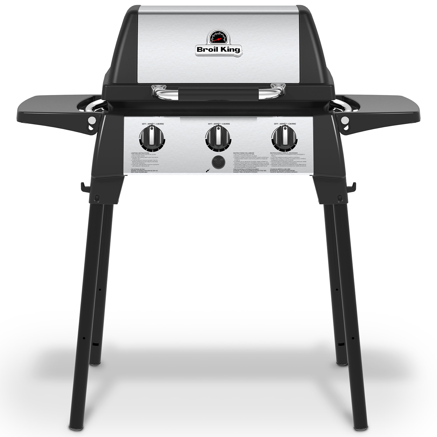Broil King Porta-Chef 430-Sq in Black/Stainless Steel Portable Liquid  Propane Grill in the Portable Grills department at