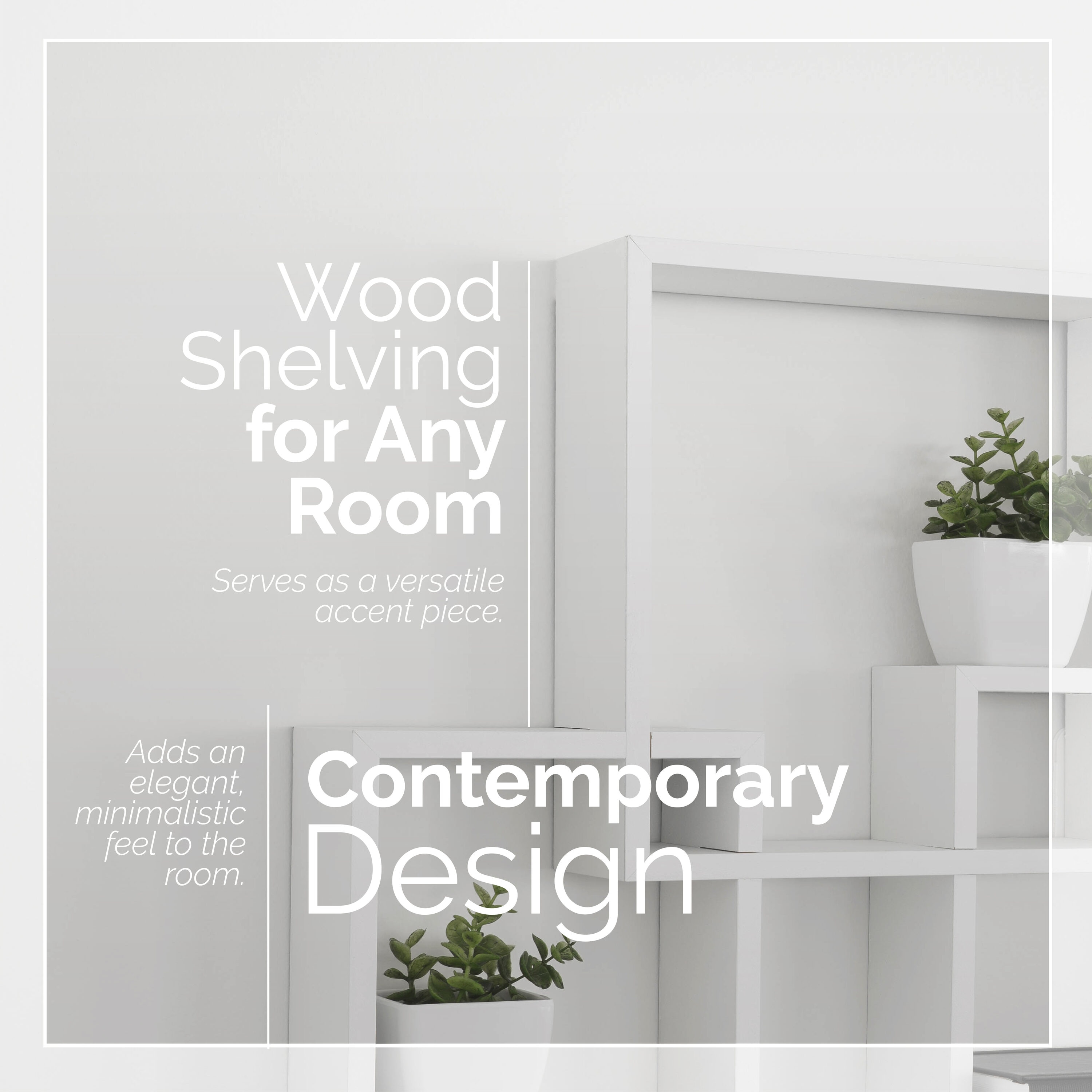 Danya B. BR1023WH Wall-Mounted-Shelving - View #7