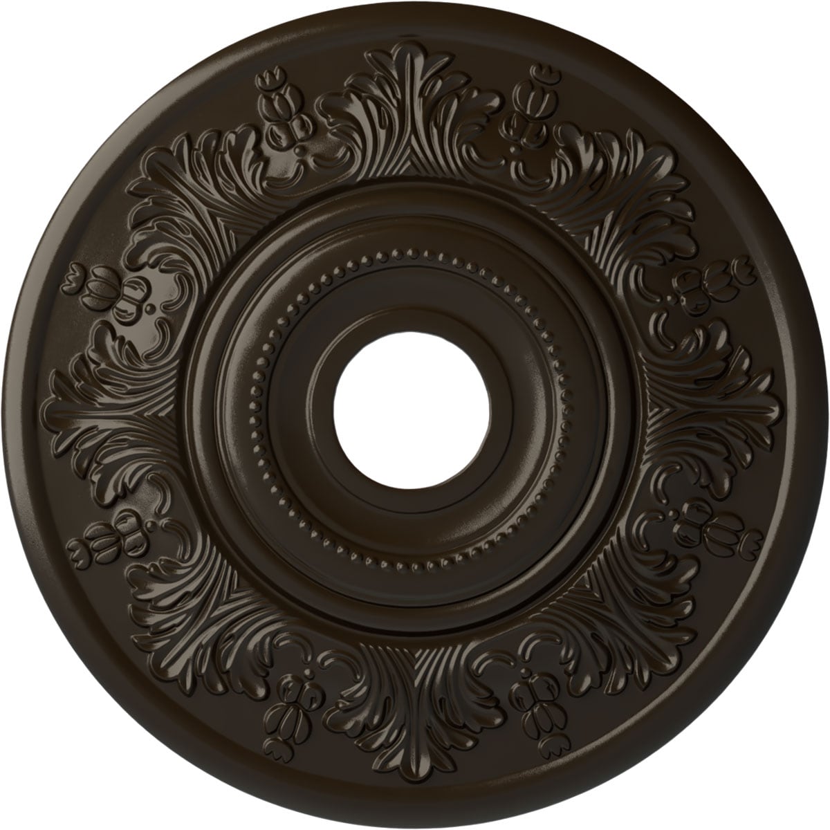 Ekena Millwork CM20VISHF Vienna 20-in W x 20-in L Painted Stone Hearth Polyurethane Whole Ceiling Medallion