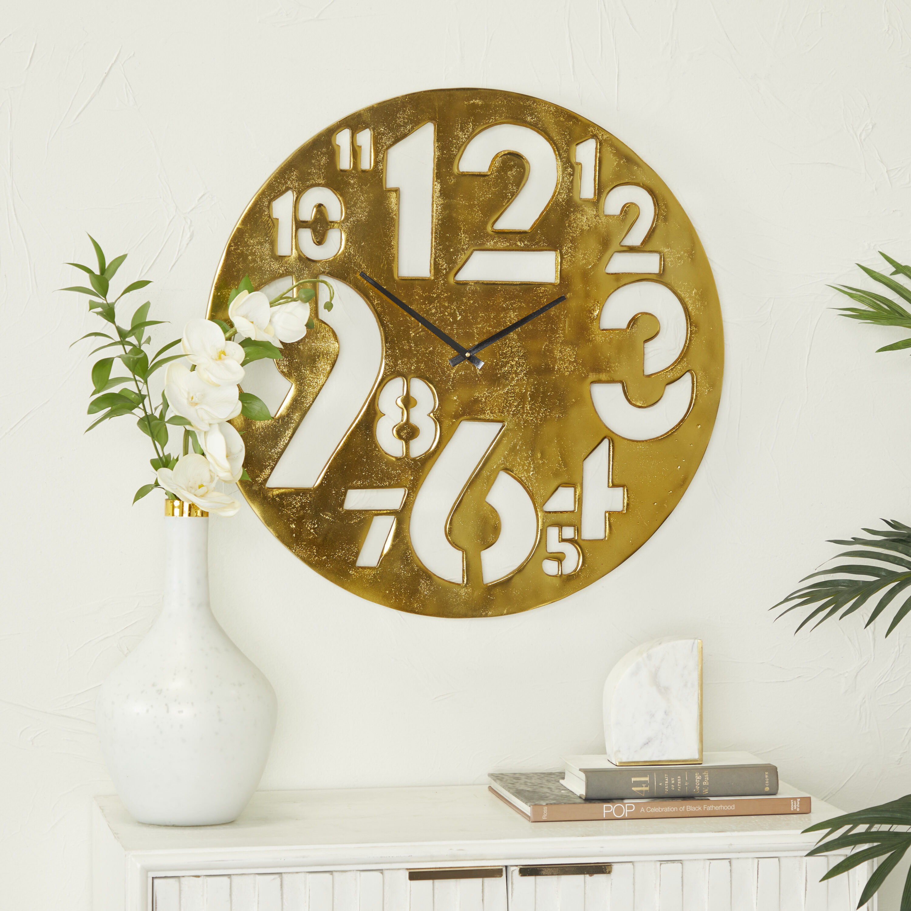 Grayson Lane 89928 Analog Round Wall Contemporary