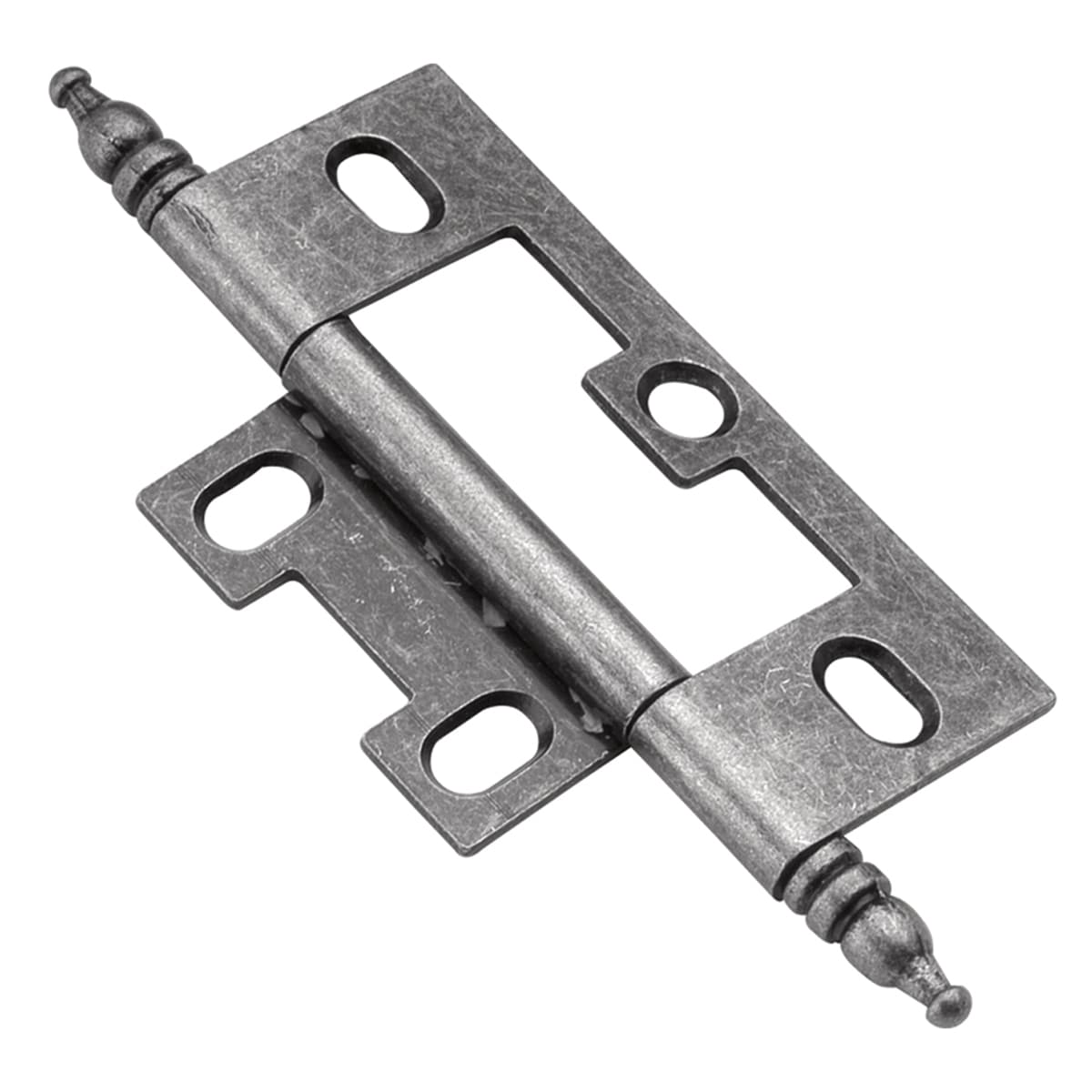 Hickory Hardware 110 Degree Flush Surface Silver Medallion Cabinet Hinge 10 Pairs 10 Pieces 8456