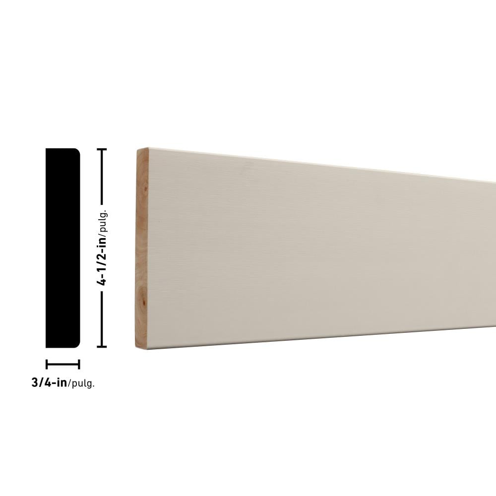 Armour Wood 1-in x 5-in x 8-ft Radius Edge Primed Spruce Pine Fir Board ...