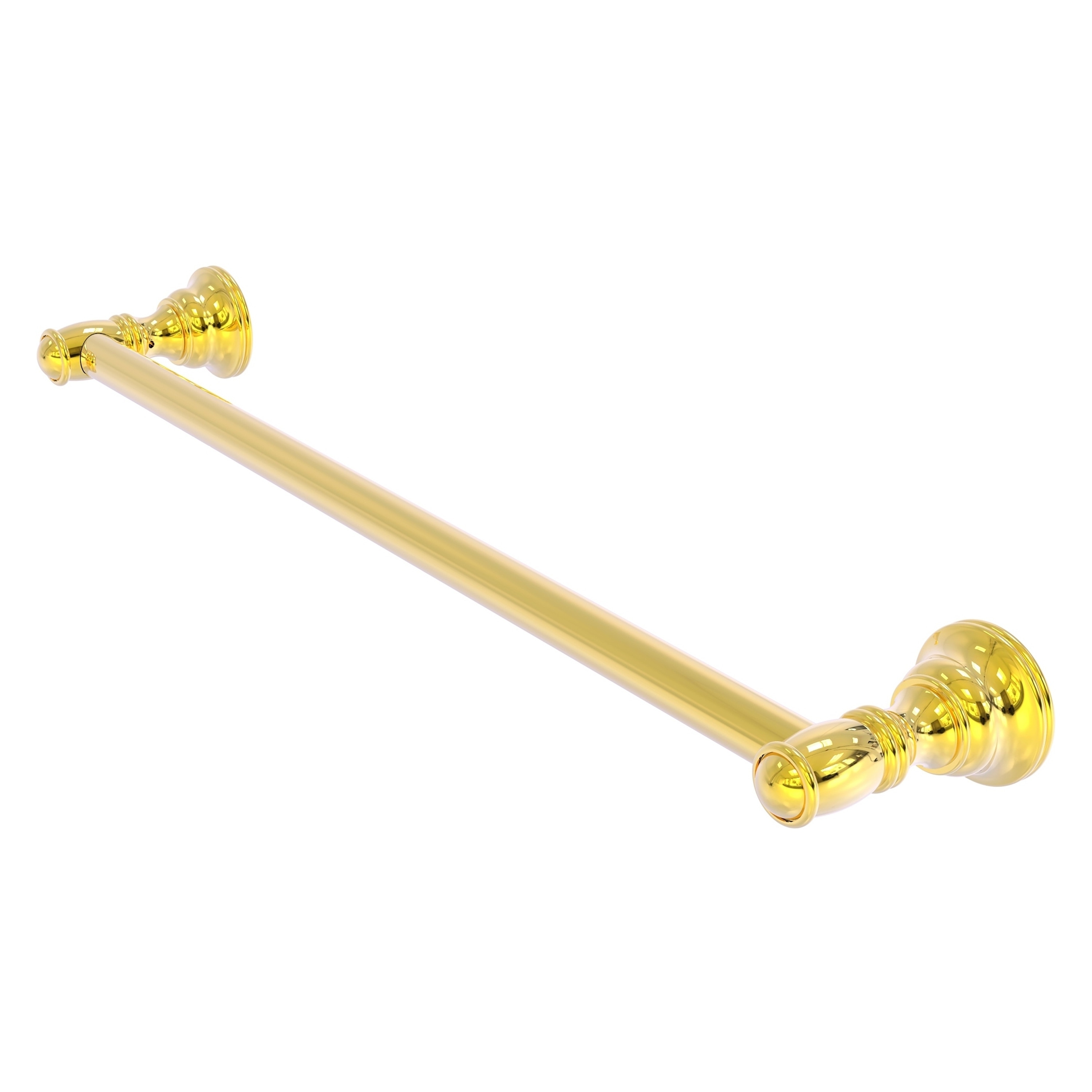 Allied Brass CL-41-18-PB Carolina 18-in Polished Brass Wall mount Single Towel Bar