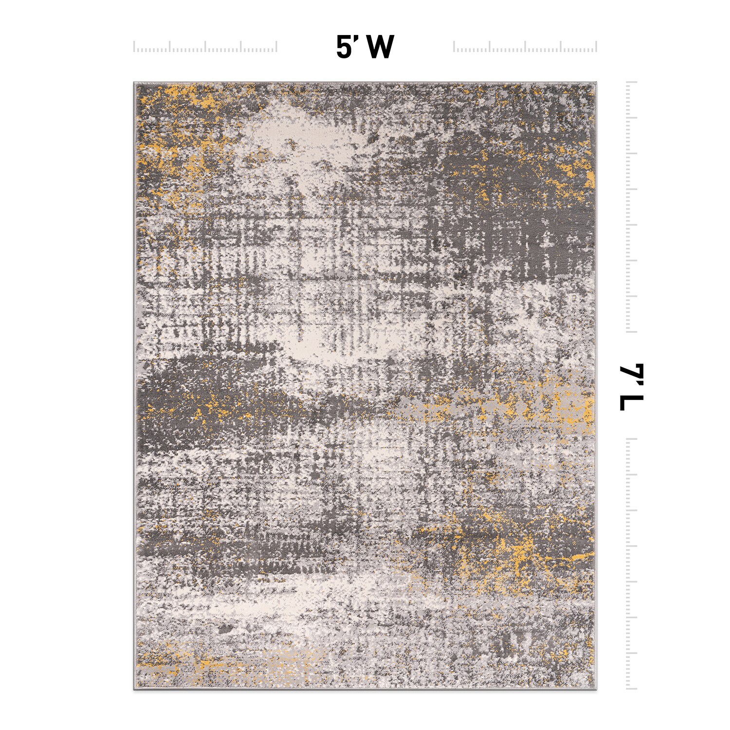 World Rug Gallery 4051YELLOW5X7 rugs - View #2